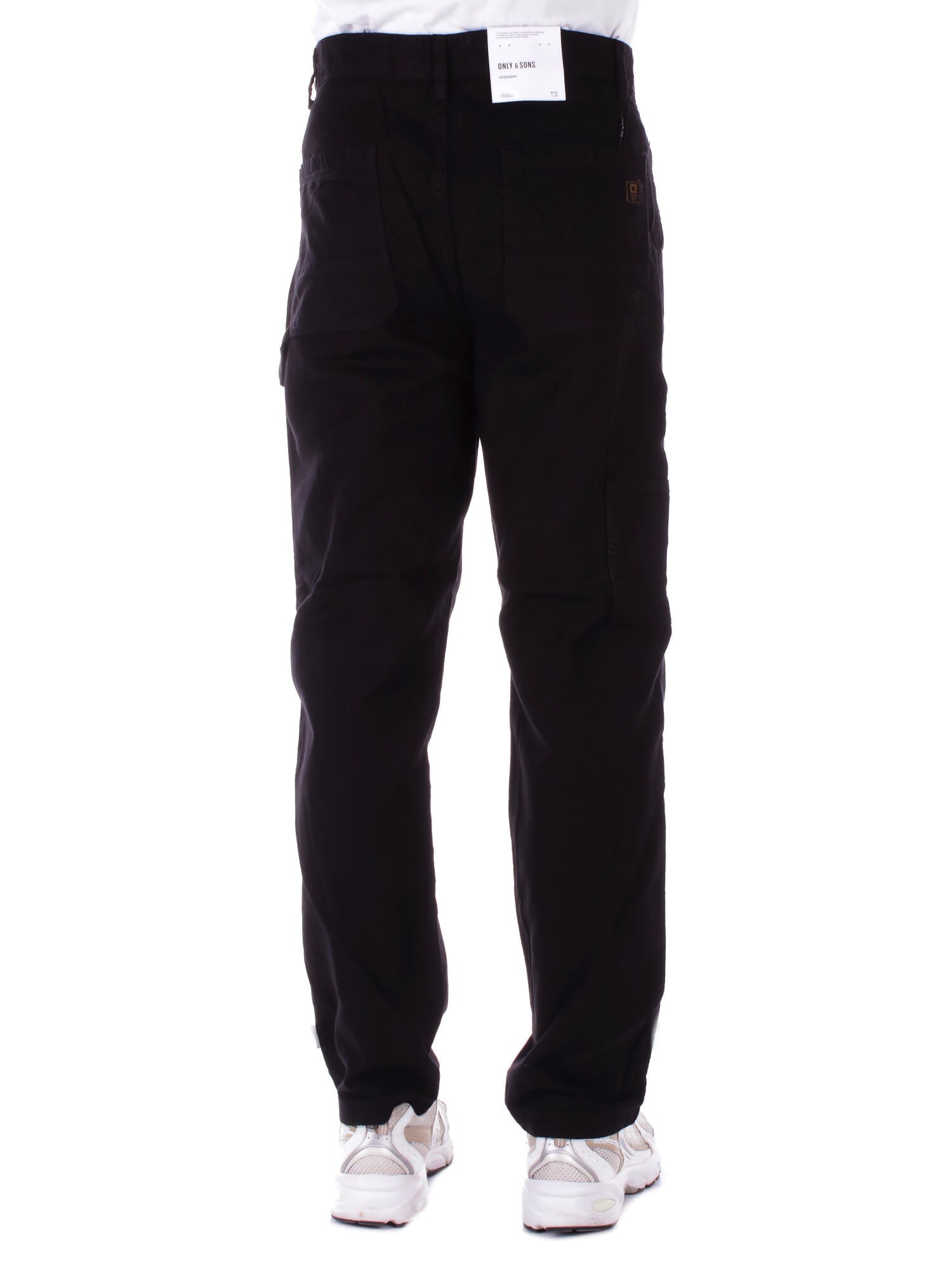 ONLY & SONS Uomo Pantalone 22029796 BOTTOMS AVG BLACK Onsedge carpenter straight Black