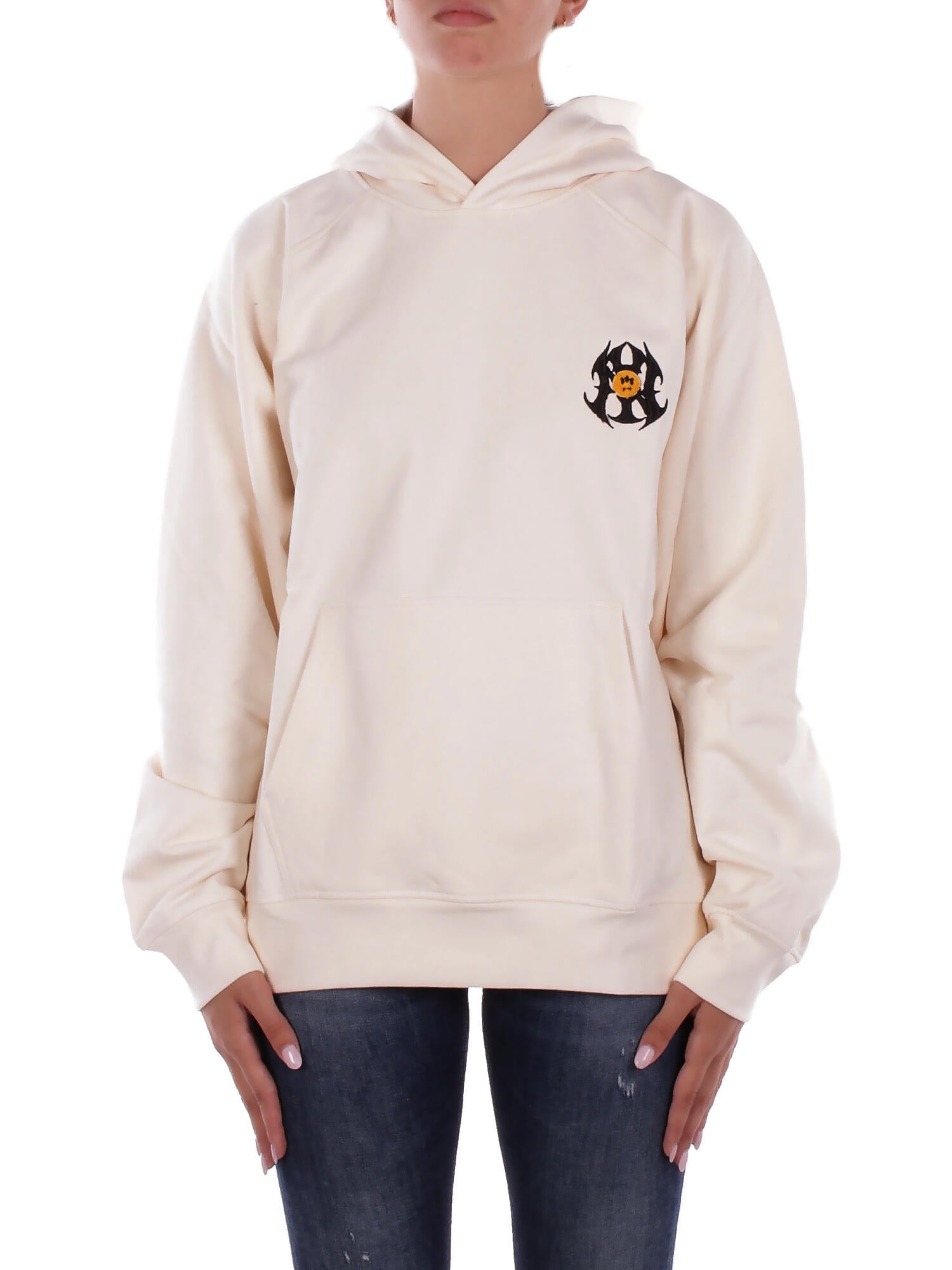 BARROW Unisex Felpa F5BWUAHS040 013 Hoodie unisex Crema