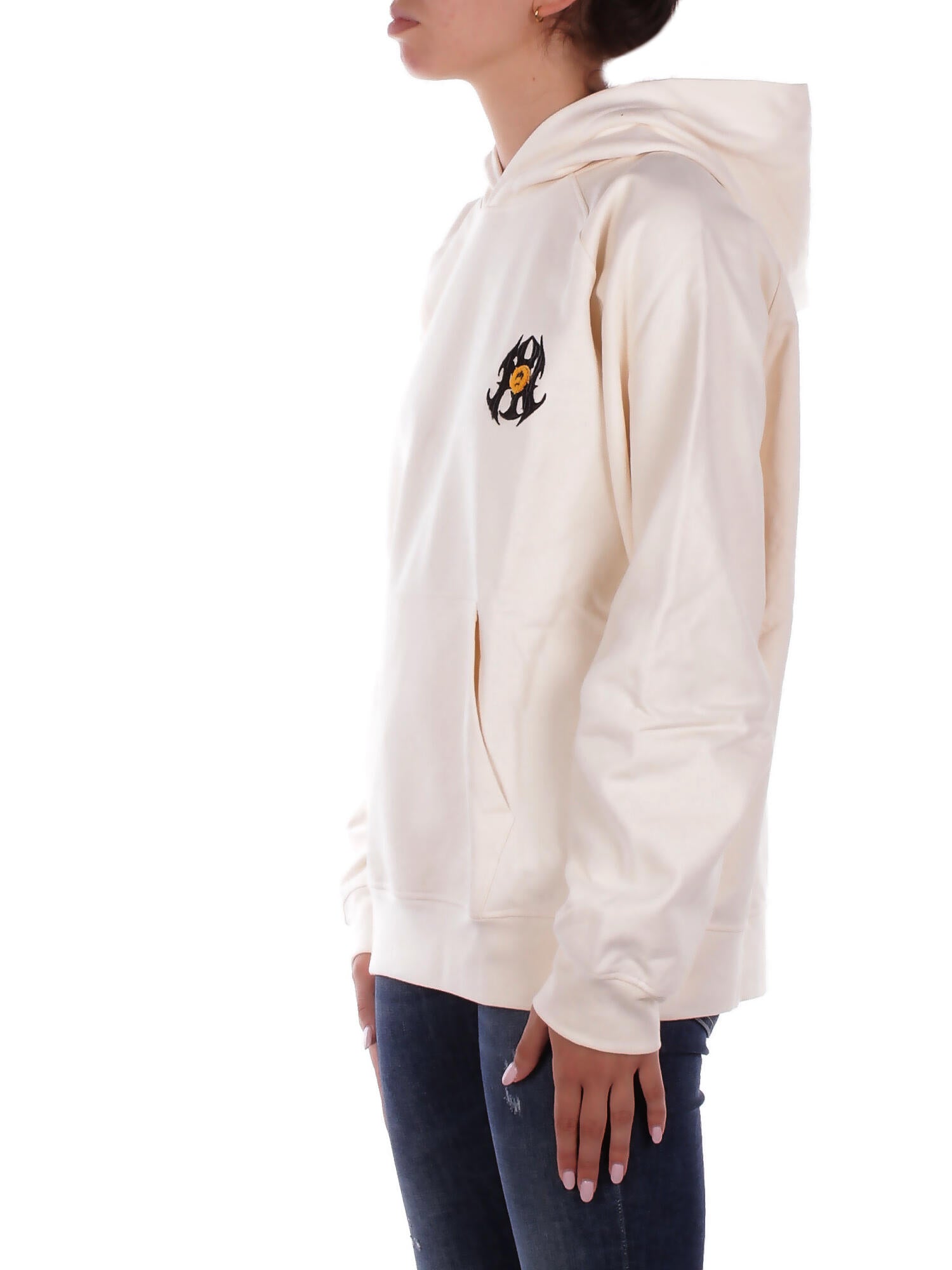 BARROW Unisex Felpa F5BWUAHS040 013 Hoodie unisex Crema
