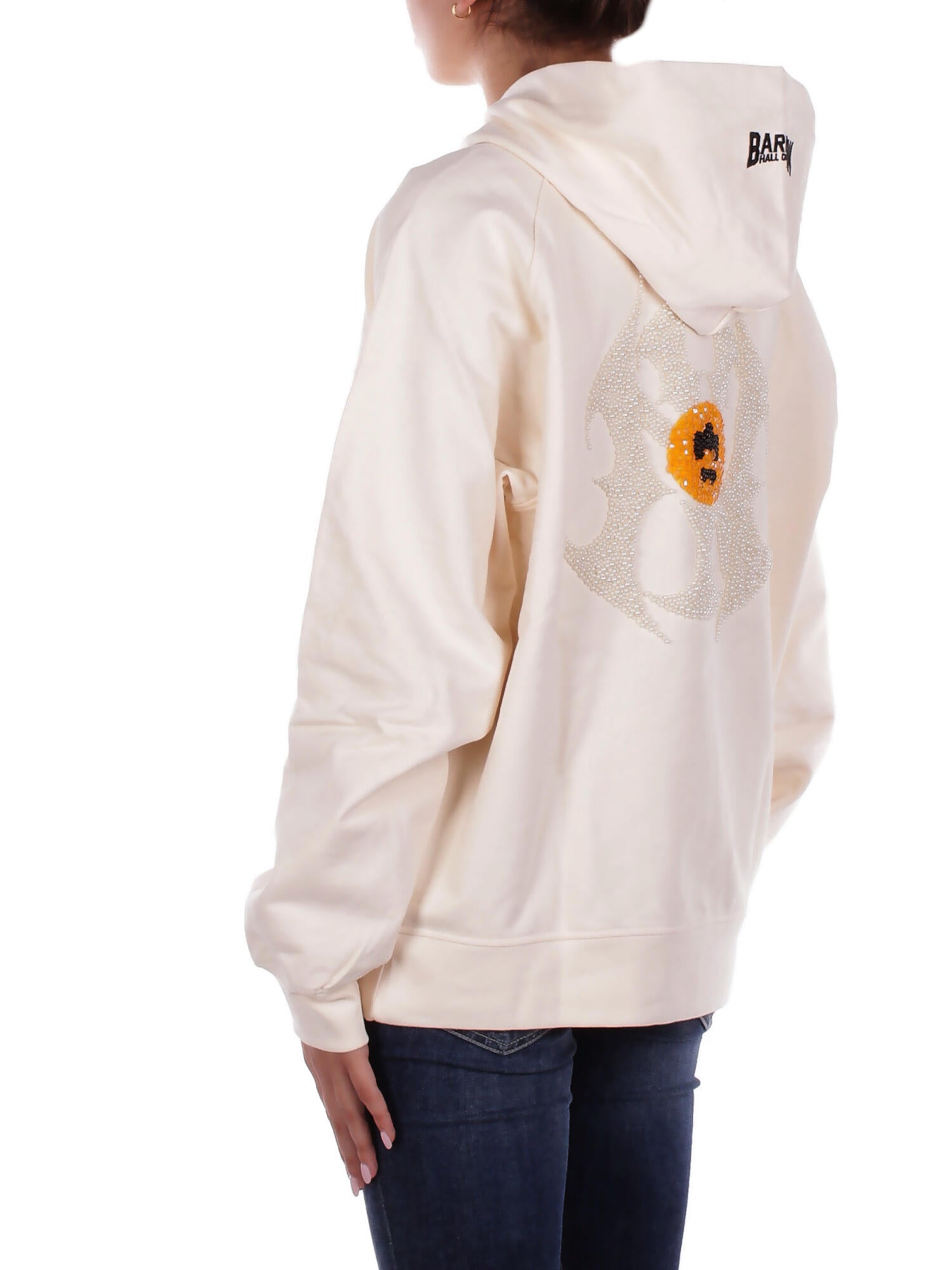 BARROW Unisex Felpa F5BWUAHS040 013 Hoodie unisex Crema