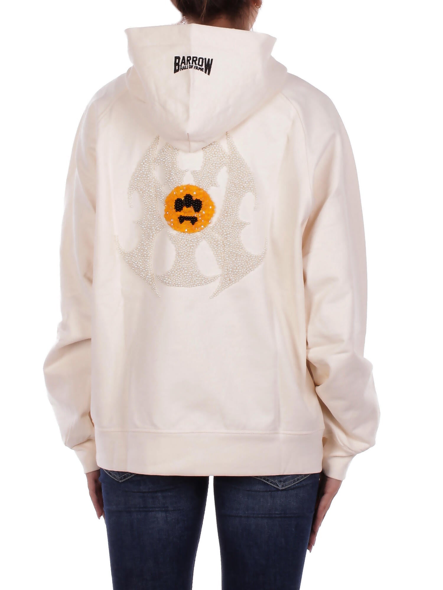 BARROW Unisex Felpa F5BWUAHS040 013 Hoodie unisex Crema