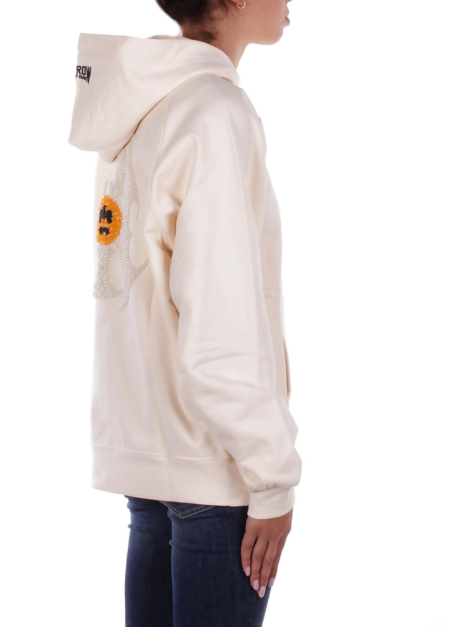 BARROW Unisex Felpa F5BWUAHS040 013 Hoodie unisex Crema