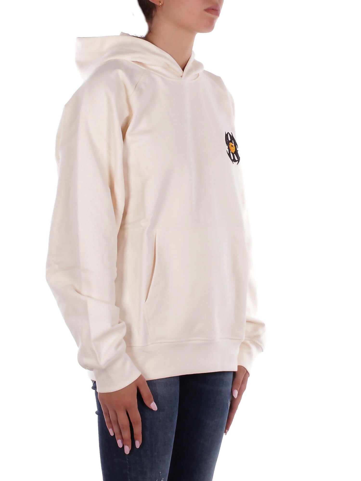 BARROW Unisex Felpa F5BWUAHS040 013 Hoodie unisex Crema