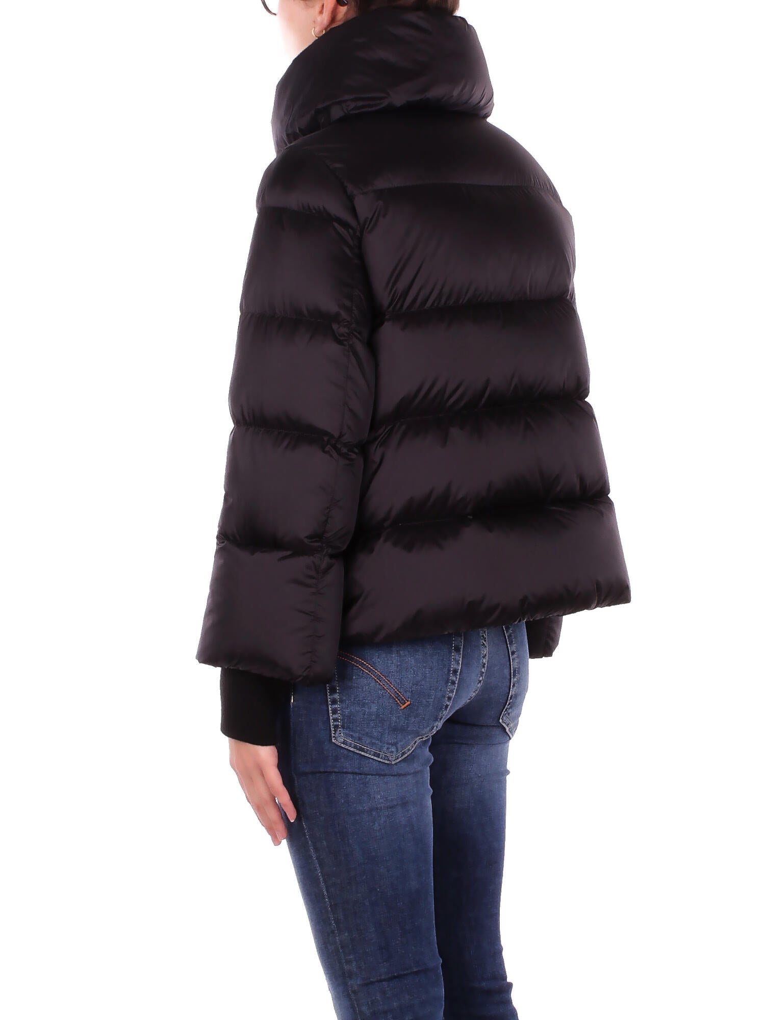 ADD Donna Giubbotto 12AWH220 8506 Short down cape Black