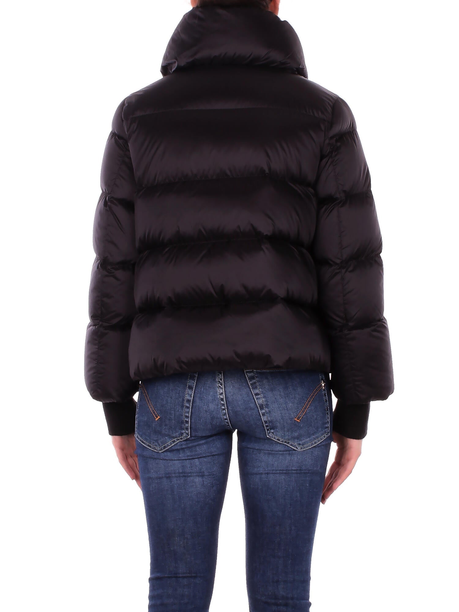 ADD Donna Giubbotto 12AWH220 8506 Short down cape Black
