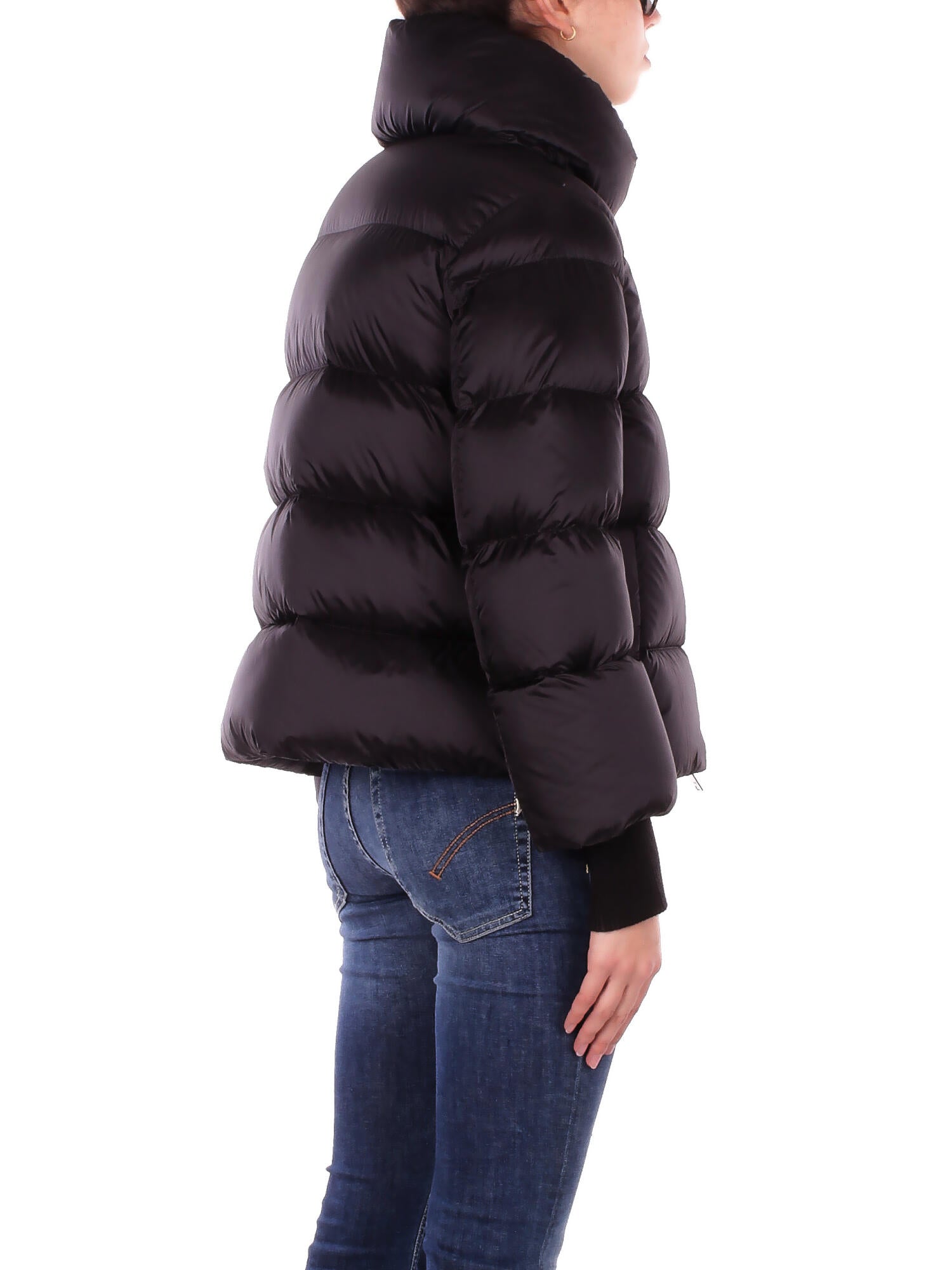 ADD Donna Giubbotto 12AWH220 8506 Short down cape Black