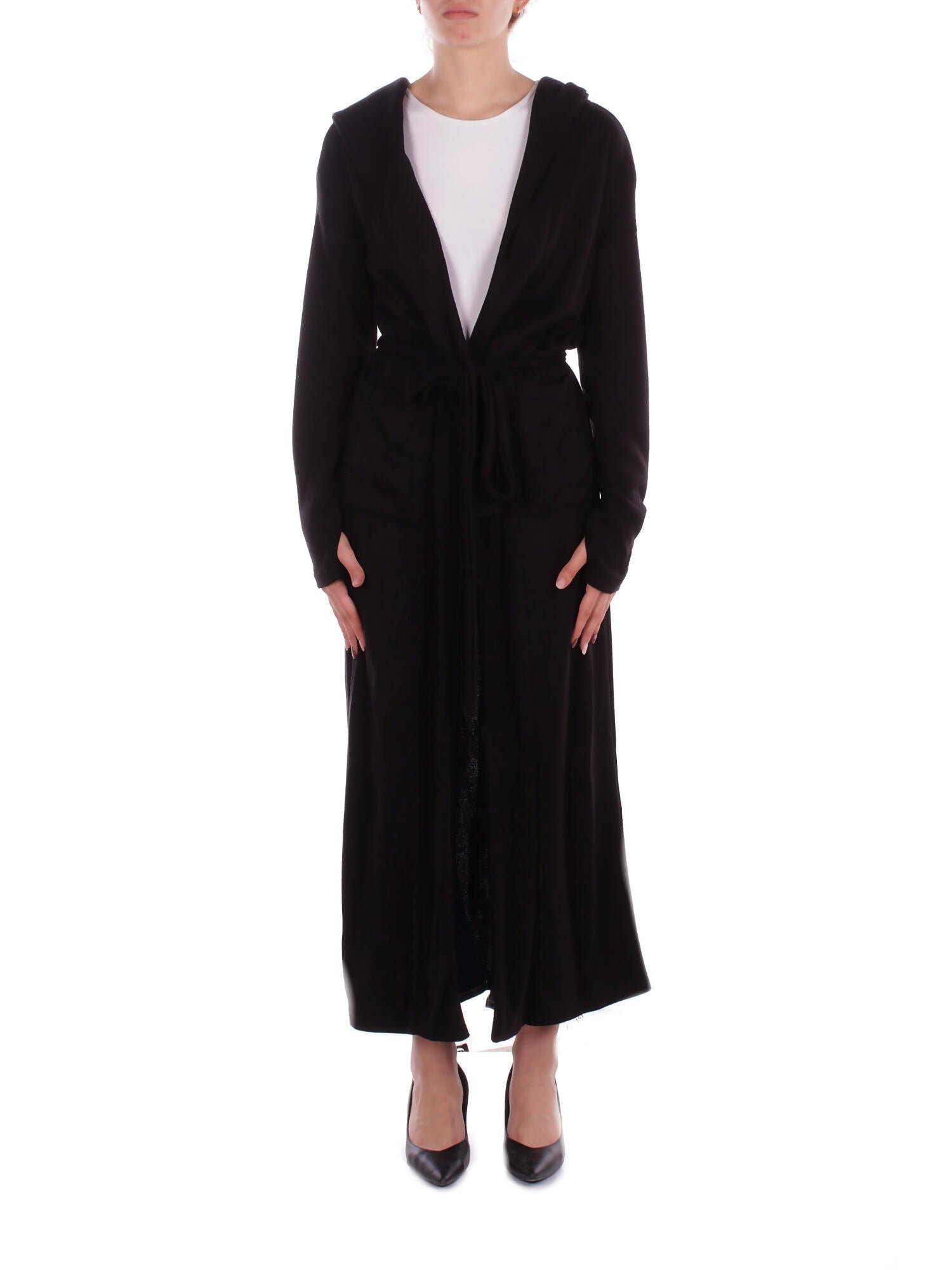 KOSTUMN1Â° Donna Maglia KI2578 NERO Cardigan in cachemire Nero