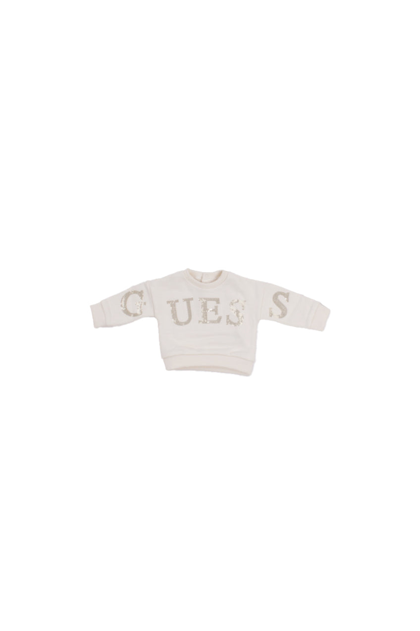 GUESS Bambina Maglia K5YQ09KAV34 G012 Ls active top Cream