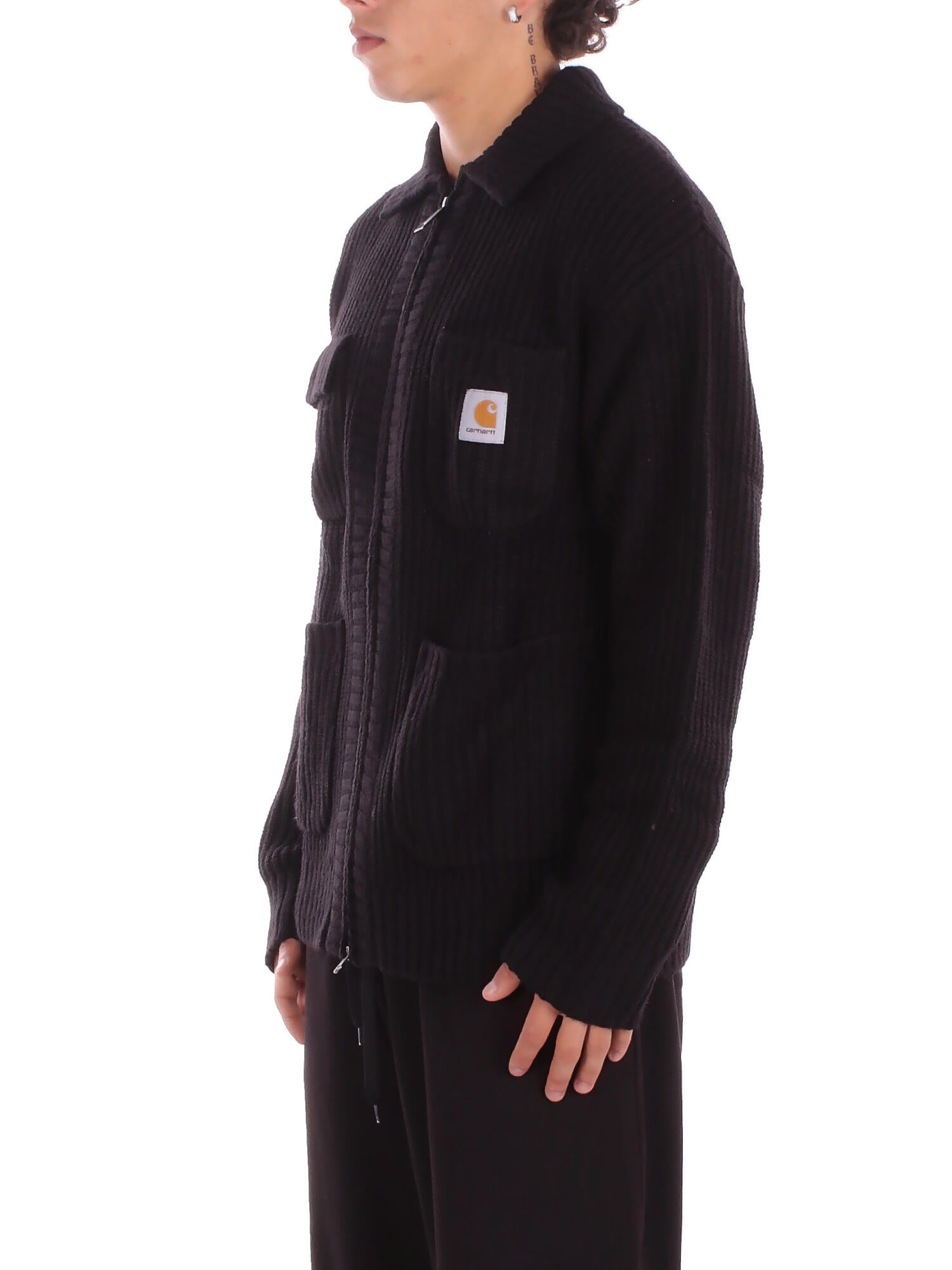 CARHARTT WIP Uomo Maglia I035399 89XX Chore knit jacket Black