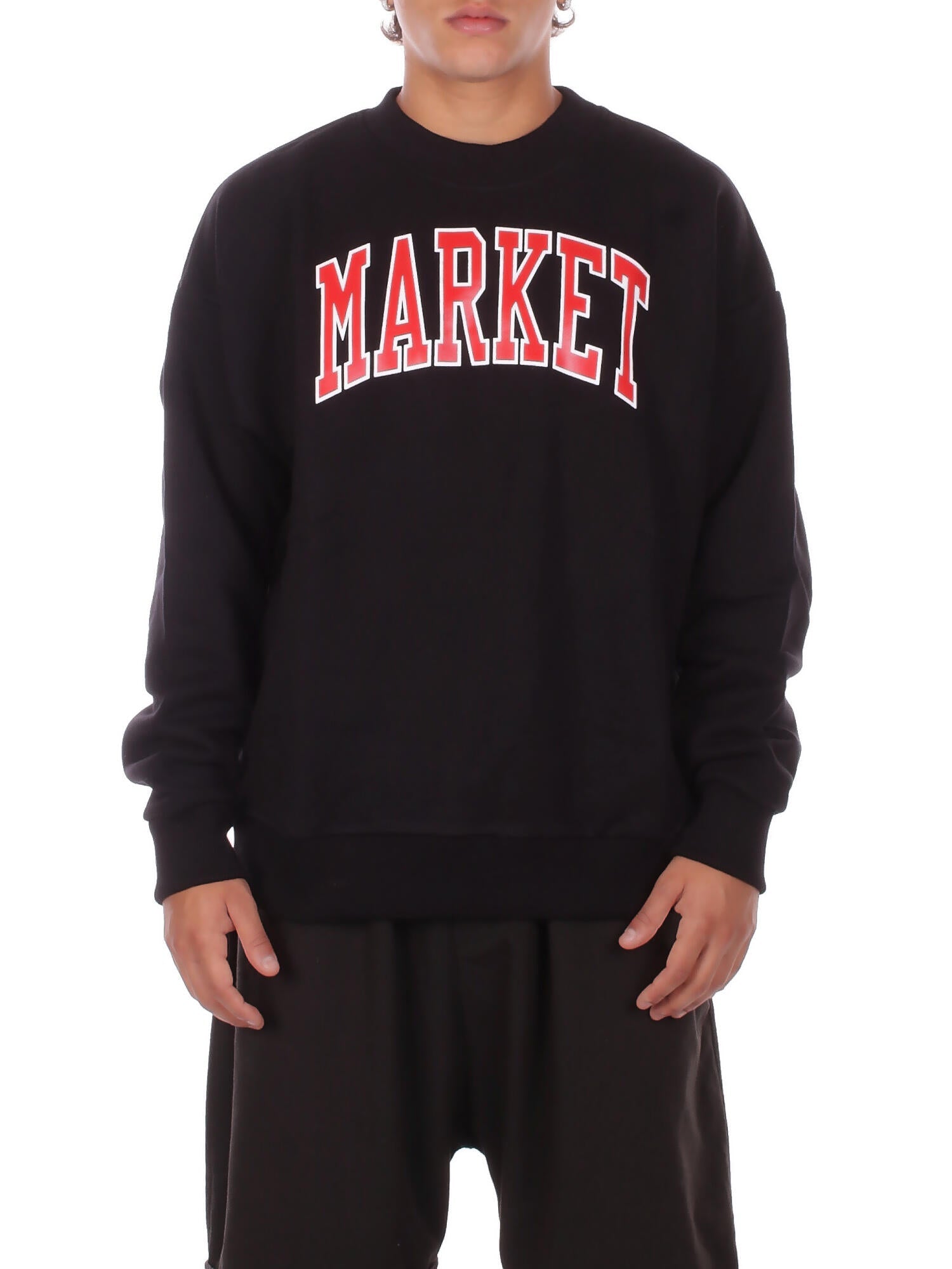 MARKET Uomo Felpa F5MKMASW007 110 Sweatshirt man Black