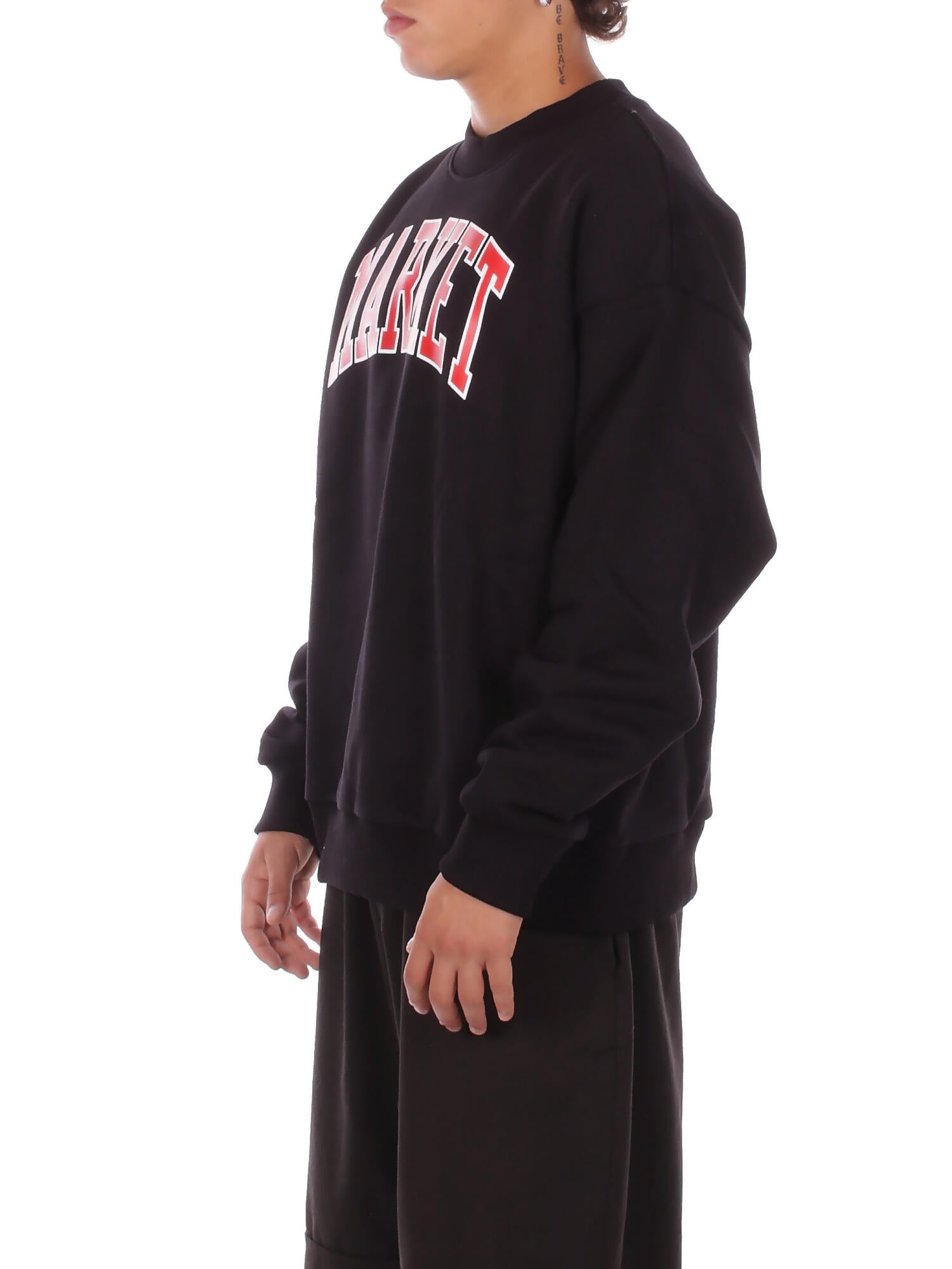 MARKET Uomo Felpa F5MKMASW007 110 Sweatshirt man Black