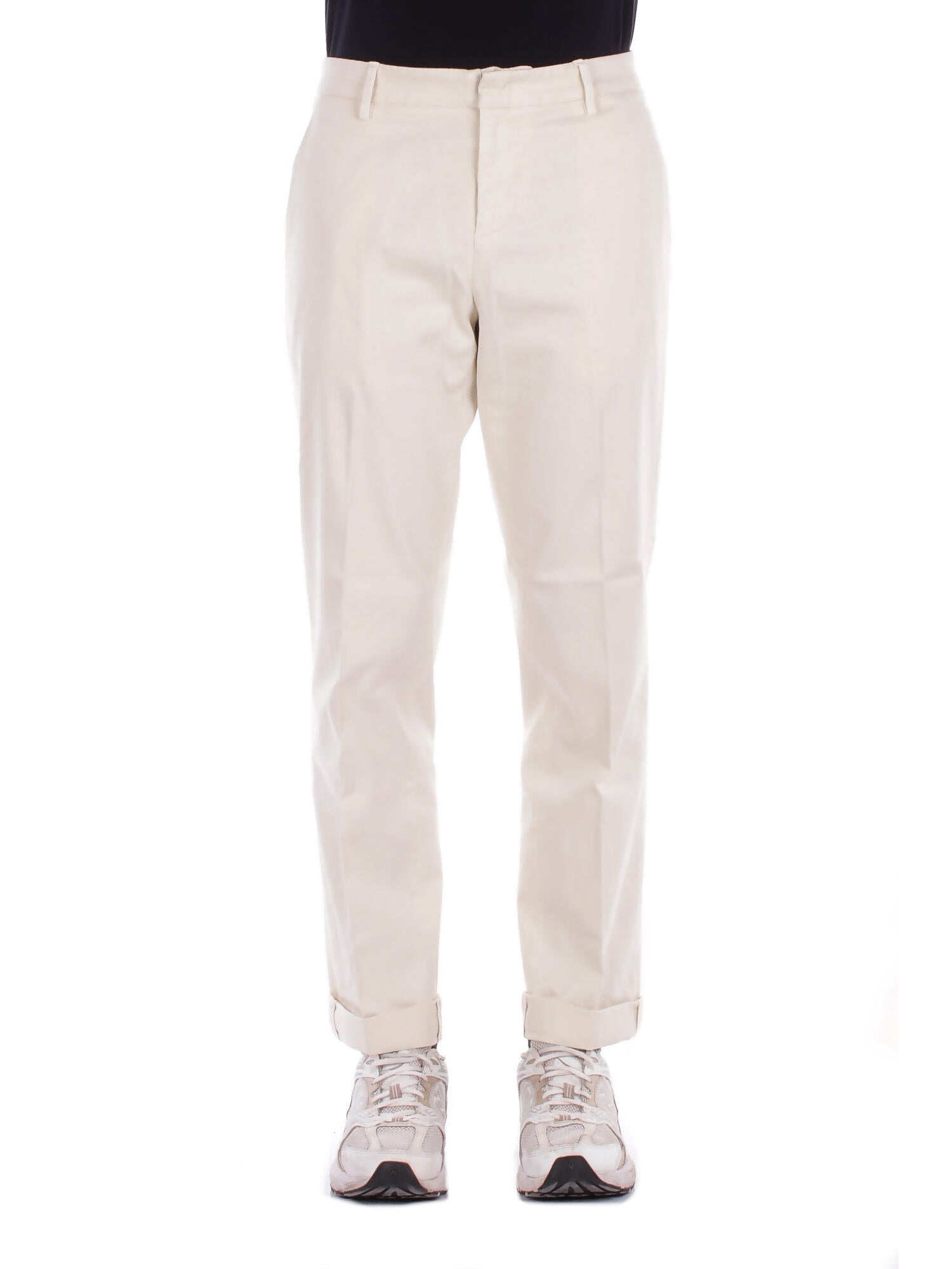 DONDUP Uomo Jeans UP688 GSE043U 005 Pantalone gaubert relax Panna