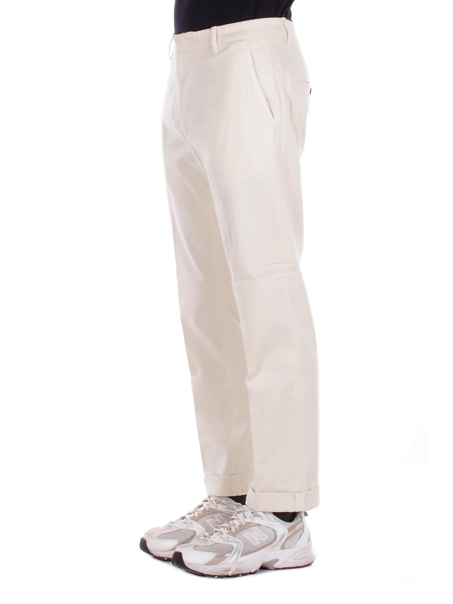 DONDUP Uomo Jeans UP688 GSE043U 005 Pantalone gaubert relax Panna
