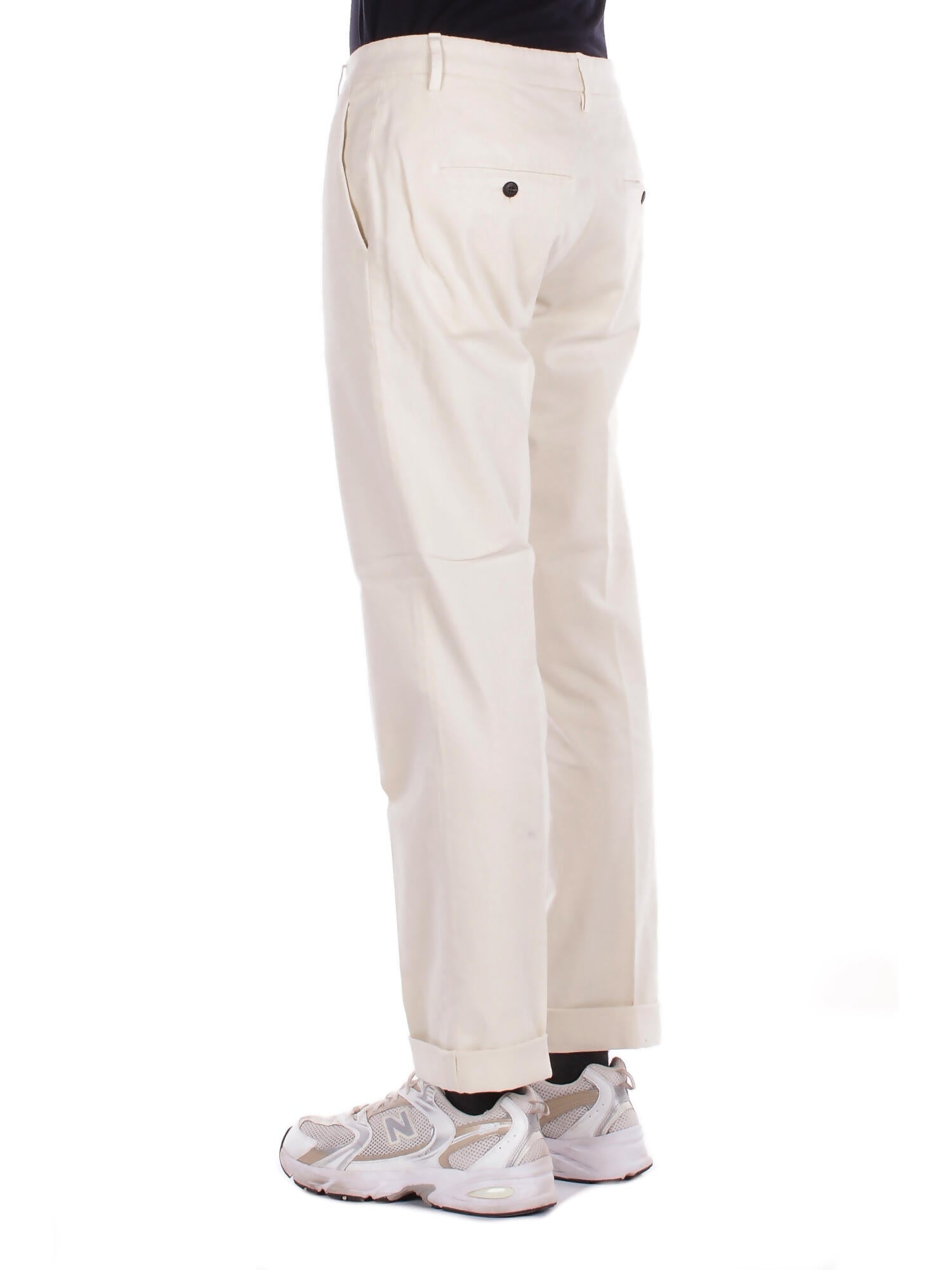 DONDUP Uomo Jeans UP688 GSE043U 005 Pantalone gaubert relax Panna
