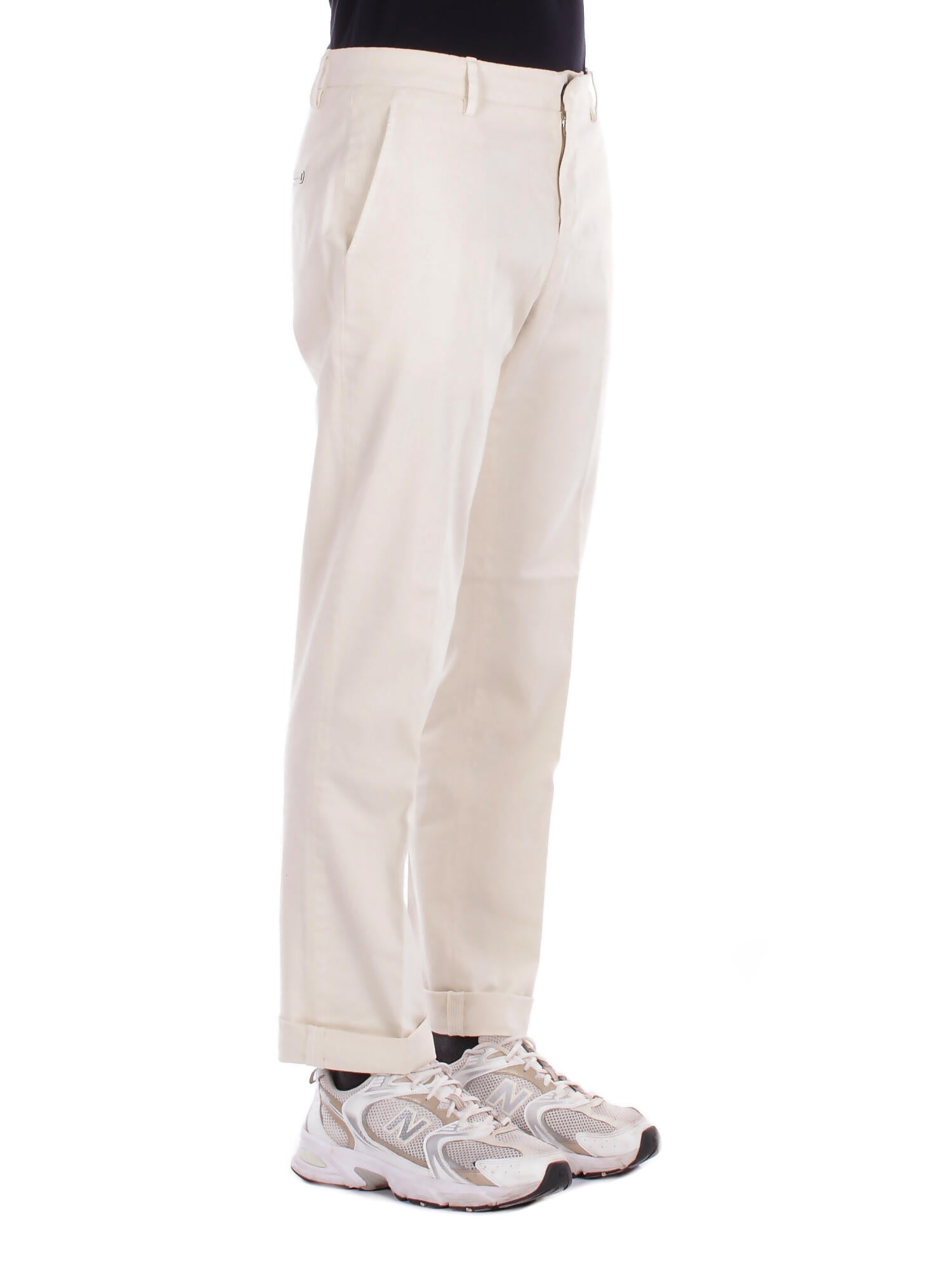 DONDUP Uomo Jeans UP688 GSE043U 005 Pantalone gaubert relax Panna