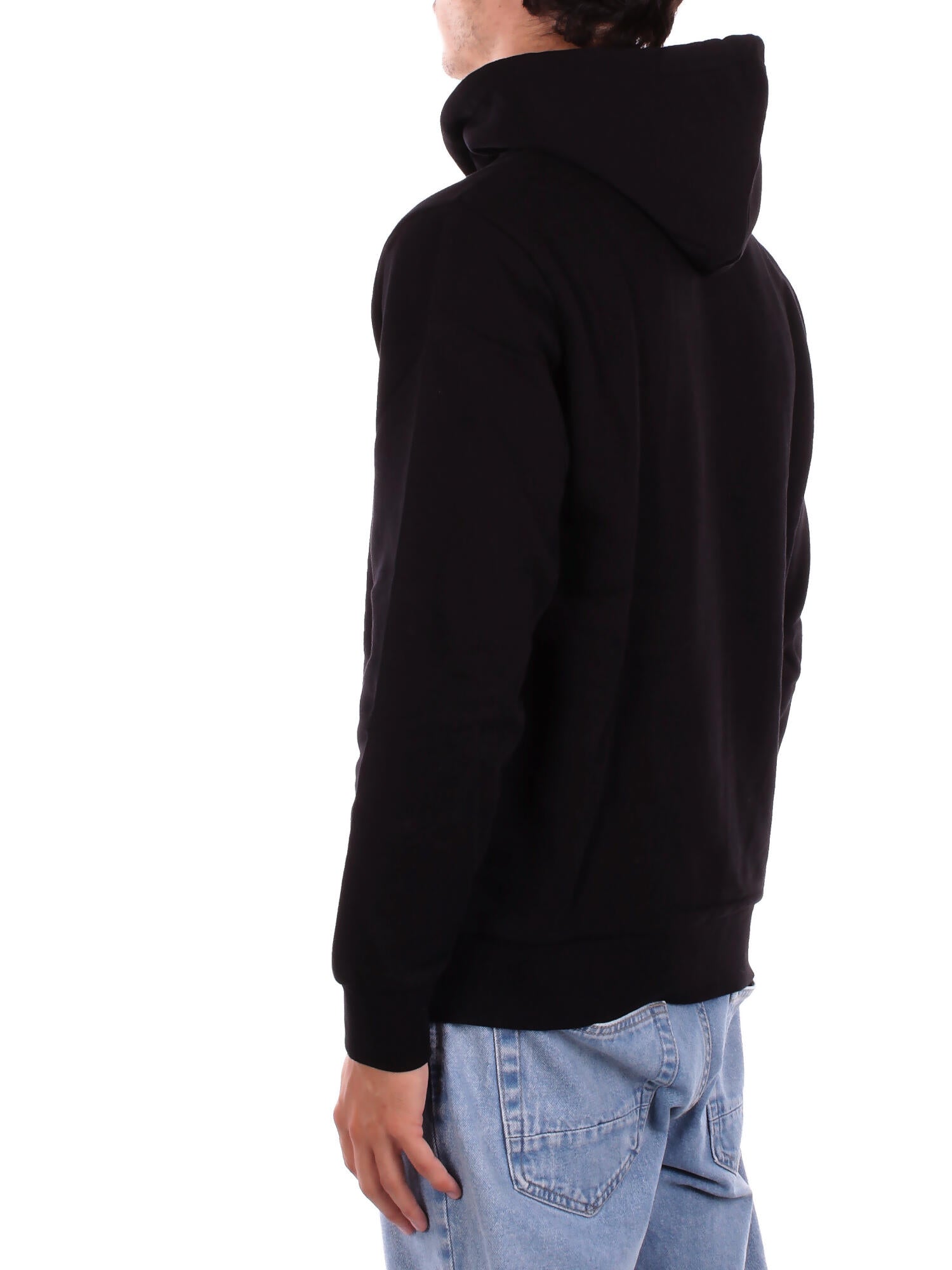 CARHARTT WIP Uomo Felpa I035392 0D2 XX Hooded script embroidery Black white