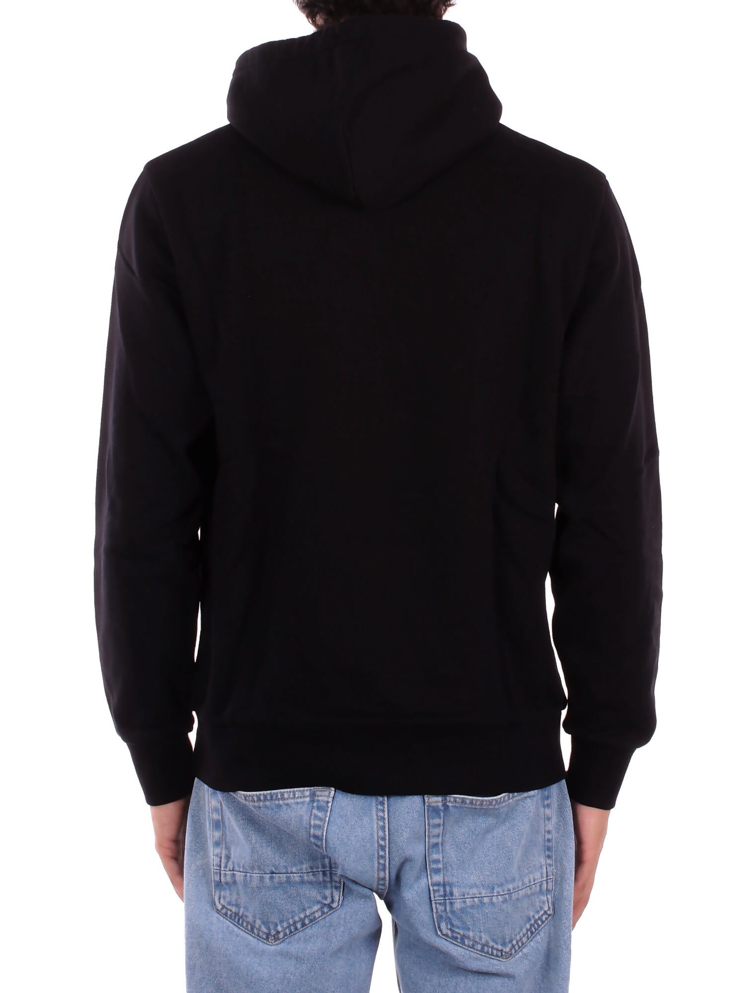 CARHARTT WIP Uomo Felpa I035392 0D2 XX Hooded script embroidery Black white