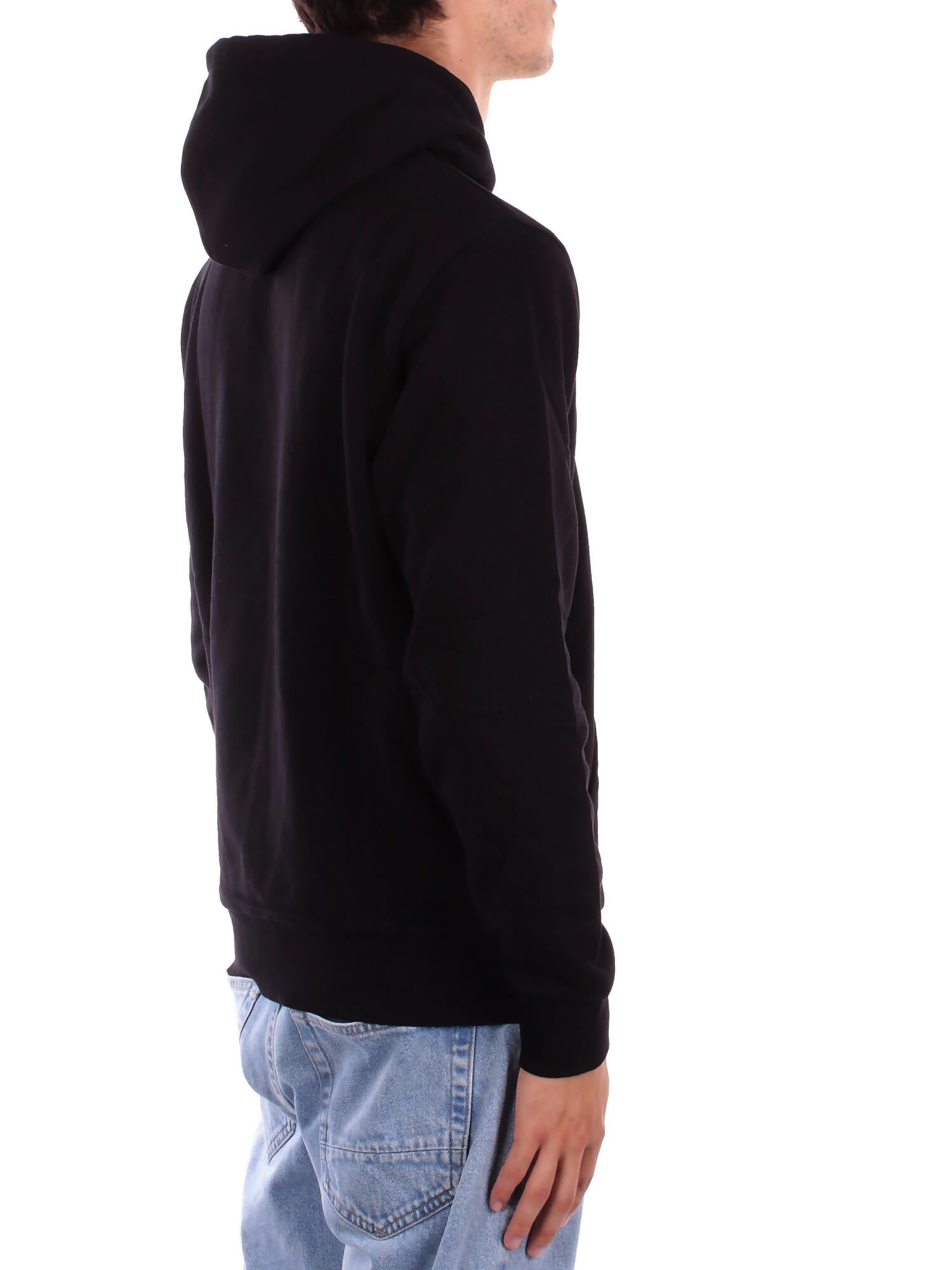 CARHARTT WIP Uomo Felpa I035392 0D2 XX Hooded script embroidery Black white