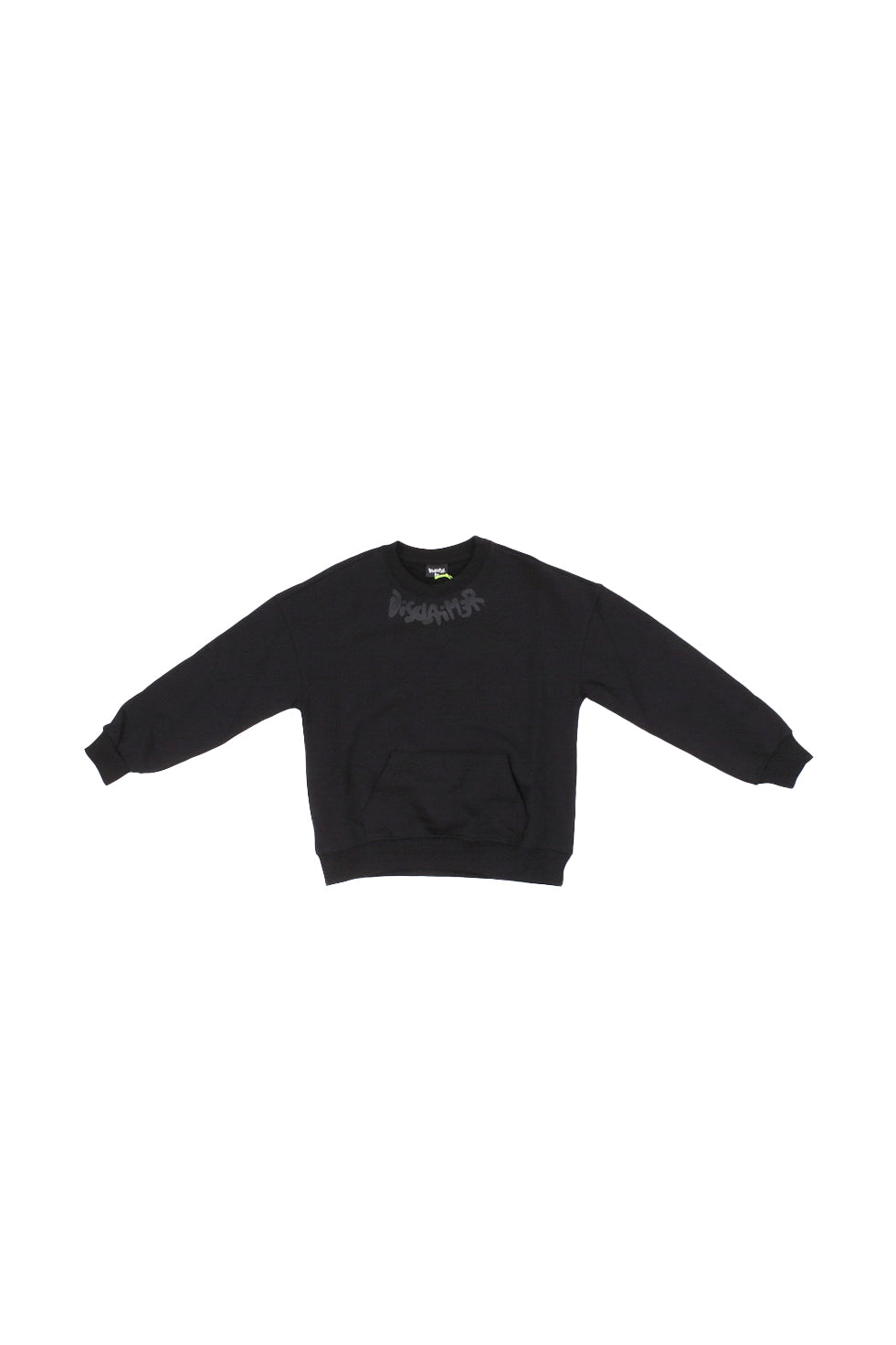 DISCLAIMER Bambino Felpa 25IDK58651 NERO : maglia bimbo over in felpa Nero