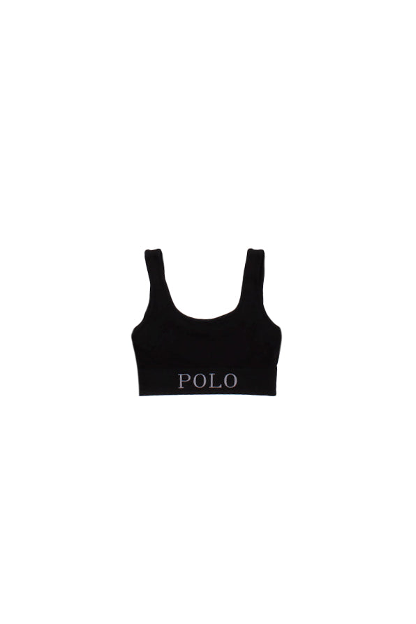 RALPH LAUREN Donna Top 4P0299 004 Scoop tank Black