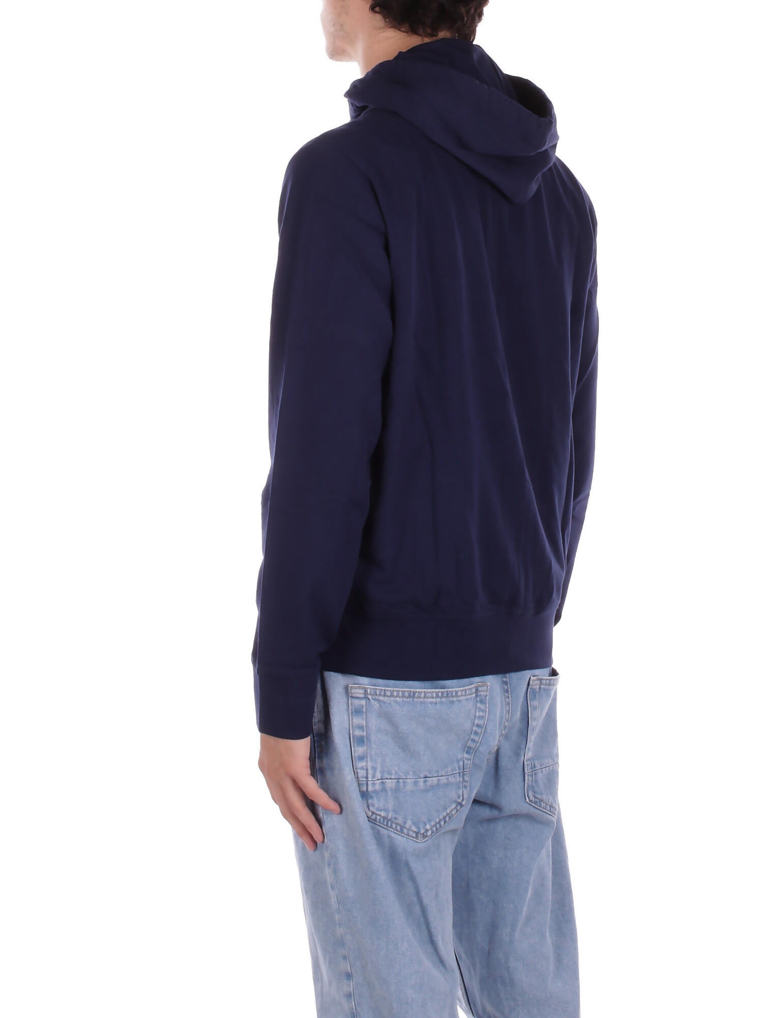 RALPH LAUREN Uomo Felpa 714962527 007 Hoodie lounge top Navy