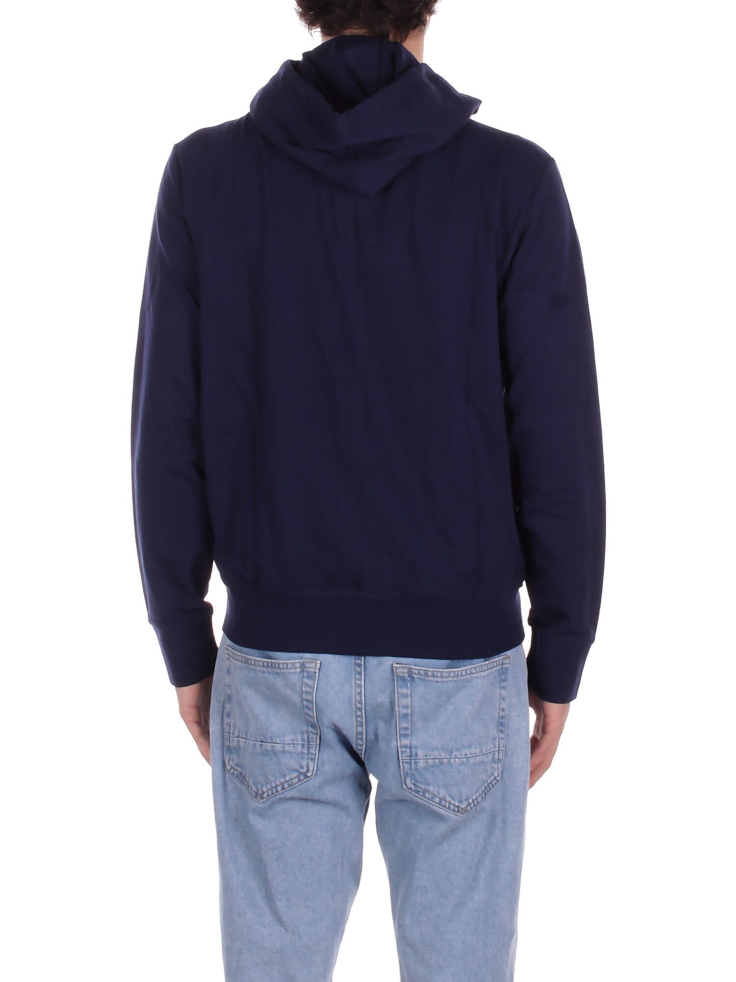 RALPH LAUREN Uomo Felpa 714962527 007 Hoodie lounge top Navy