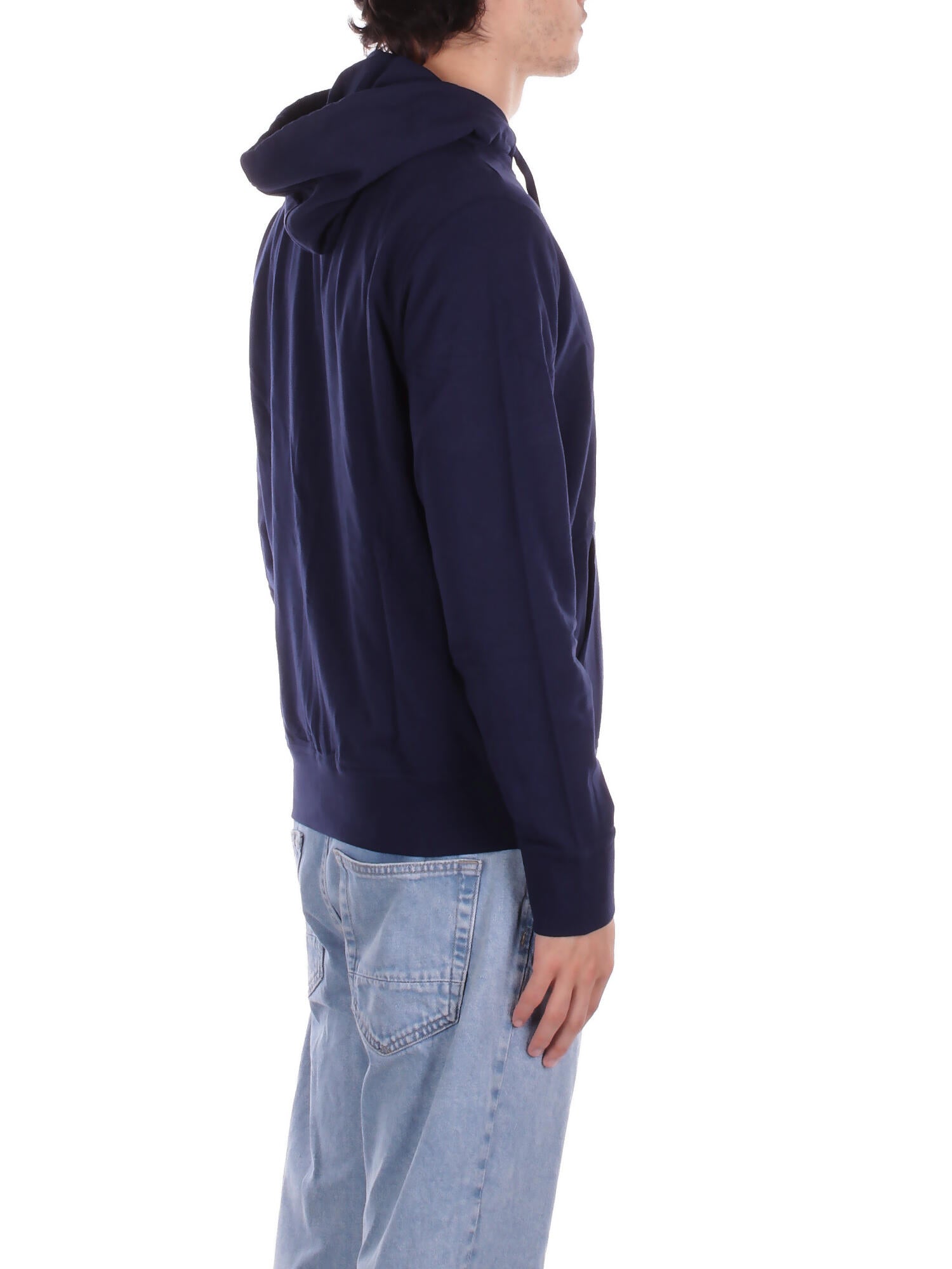 RALPH LAUREN Uomo Felpa 714962527 007 Hoodie lounge top Navy