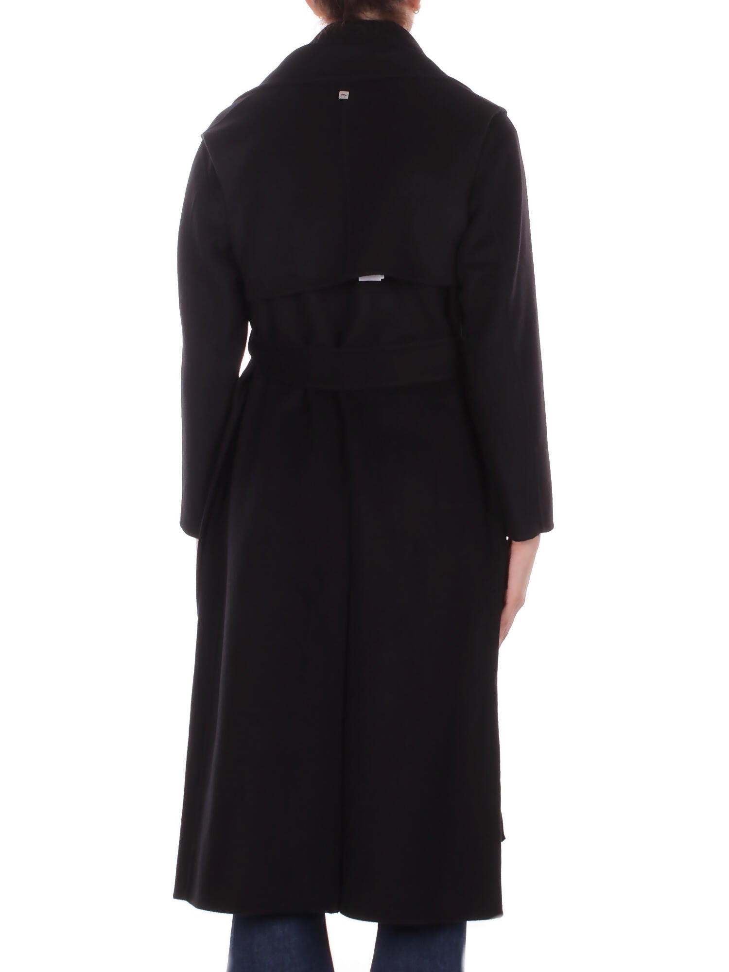 MANILA GRACE Donna Cappotto K110WU MA001 Cappotto gilet Nero