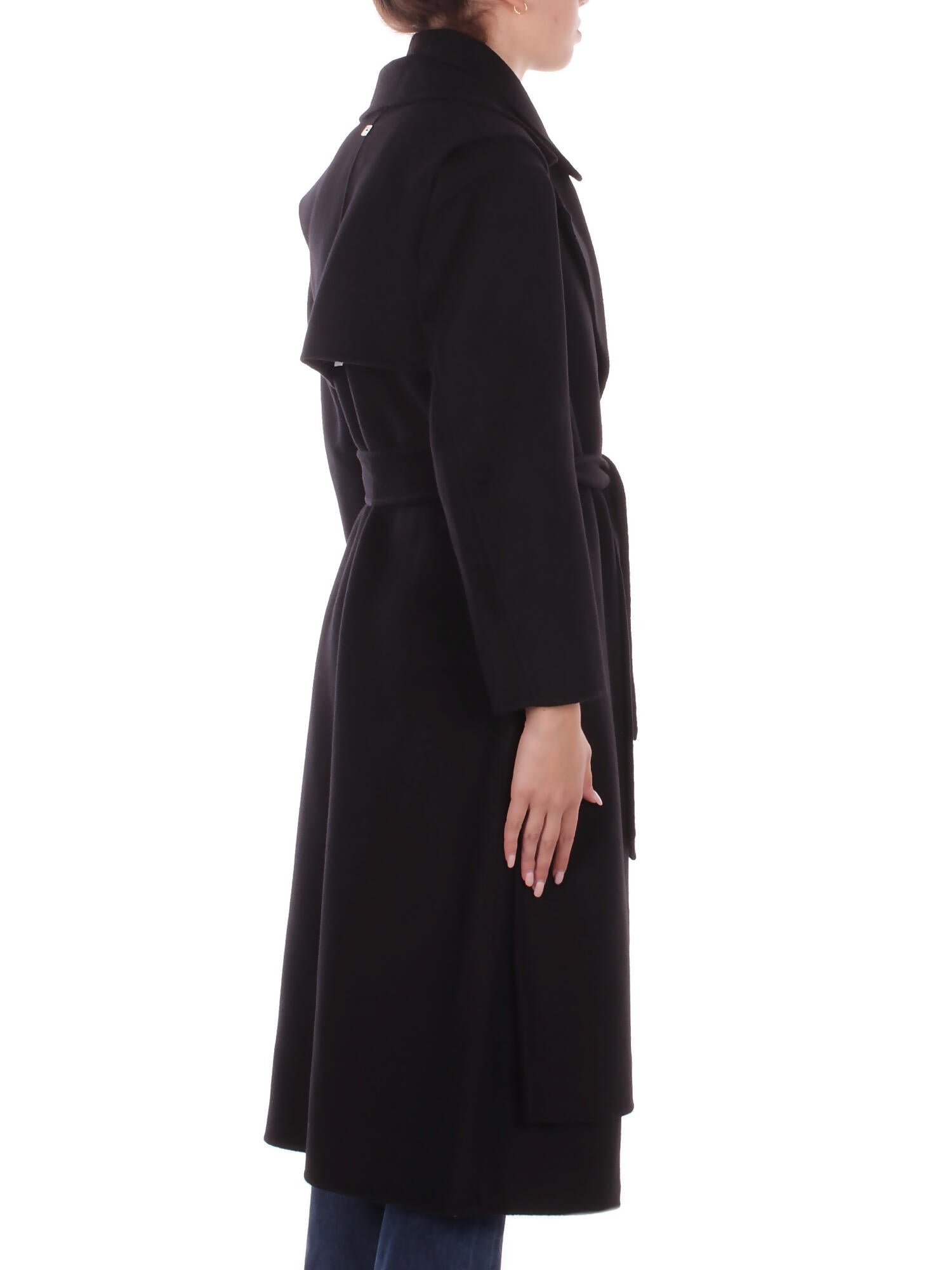 MANILA GRACE Donna Cappotto K110WU MA001 Cappotto gilet Nero