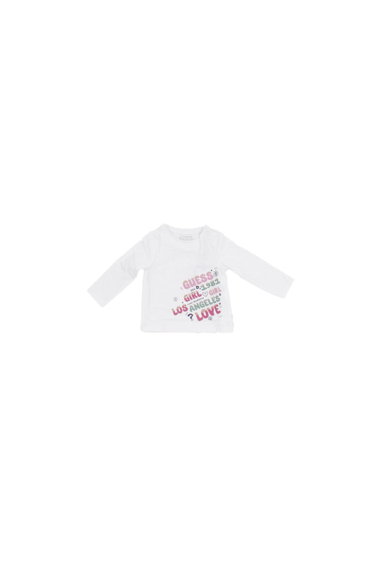 GUESS Bambina T-shirt K5YI22 K6YW4 G011 Ls t-shirt Pure white