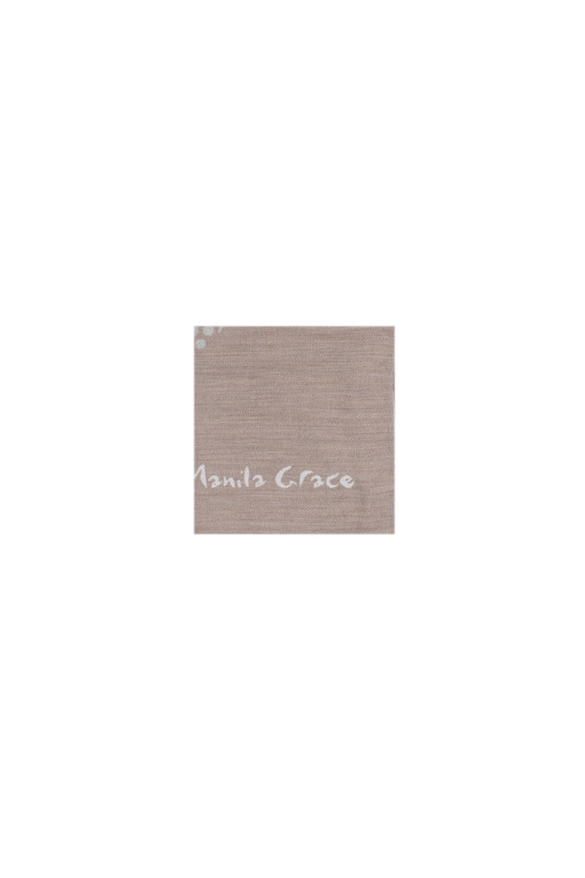 MANILA GRACE Donna Sciarpa F604AJ MA649 Foulard jacq pois Vanilla