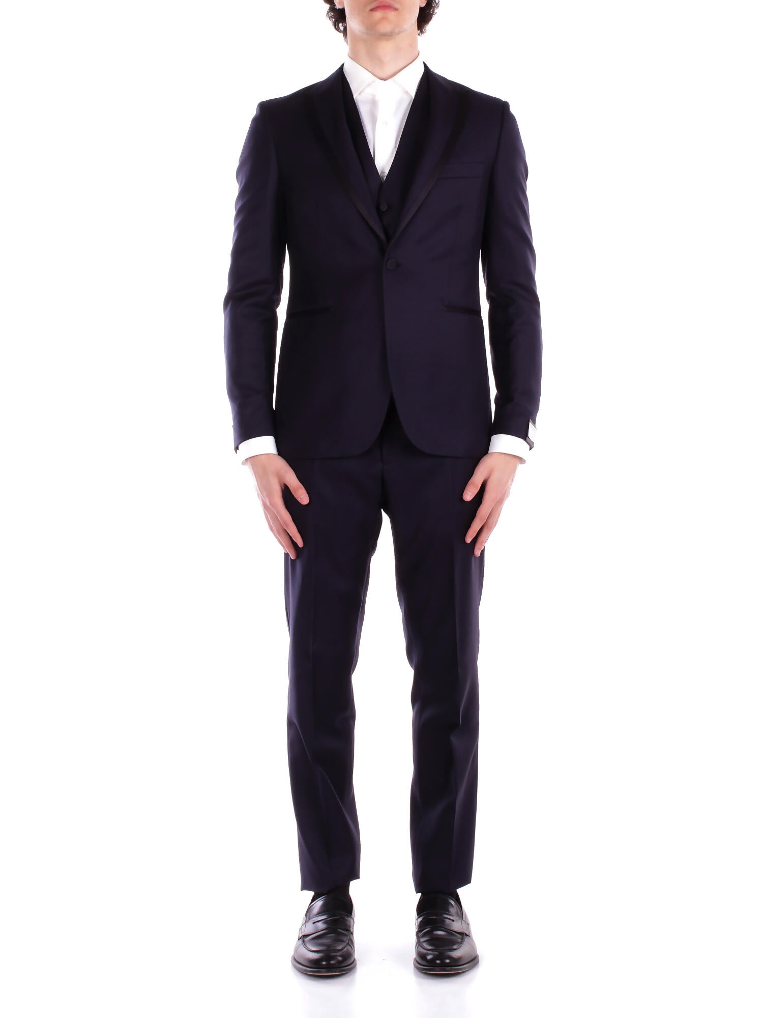 TAGLIATORE Uomo Abito EFBP15A01 LIS 060092 B1176 Abito + gilet Blu notte