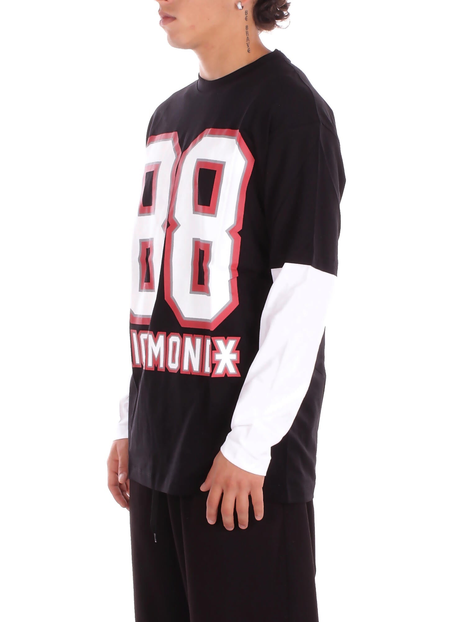 JOHN RICHMOND Uomo T-shirt UMA25109TS BLACK T-shirt pinda Black