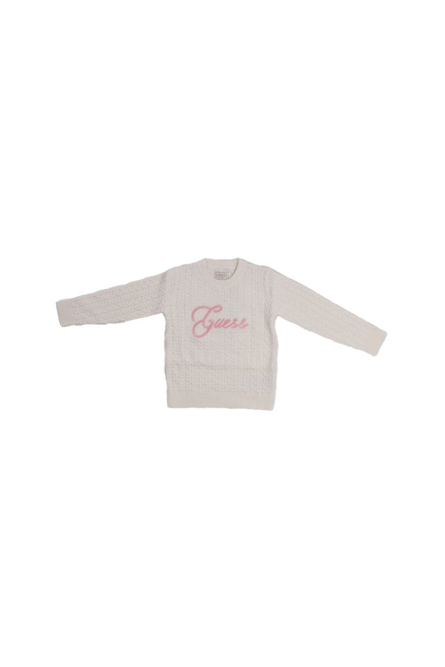 GUESS Bambina Maglia K5YR04Z3OI0 G012 Ls sweater Cream