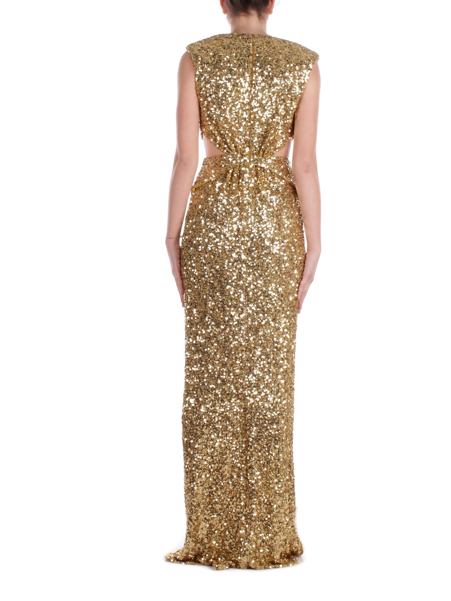 ELISABETTA FRANCHI Donna Abito ABR4852E2 DC6 Elegante Curry