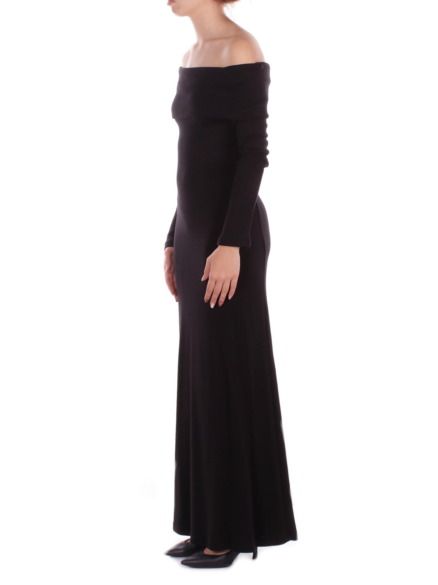 KOSTUMN1Â° Donna Abito KI2574 NERO Abito in cachemire Nero