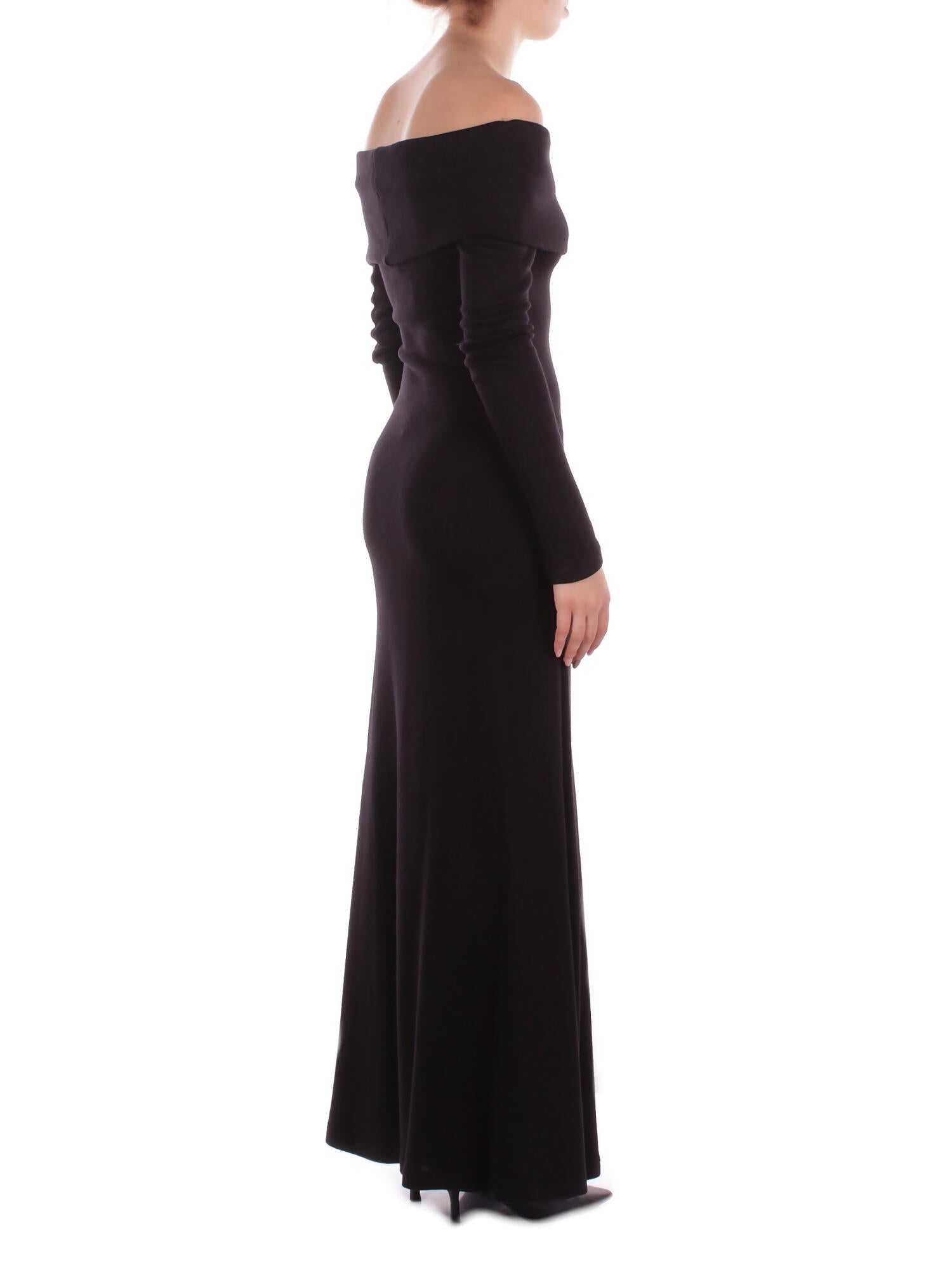 KOSTUMN1Â° Donna Abito KI2574 NERO Abito in cachemire Nero