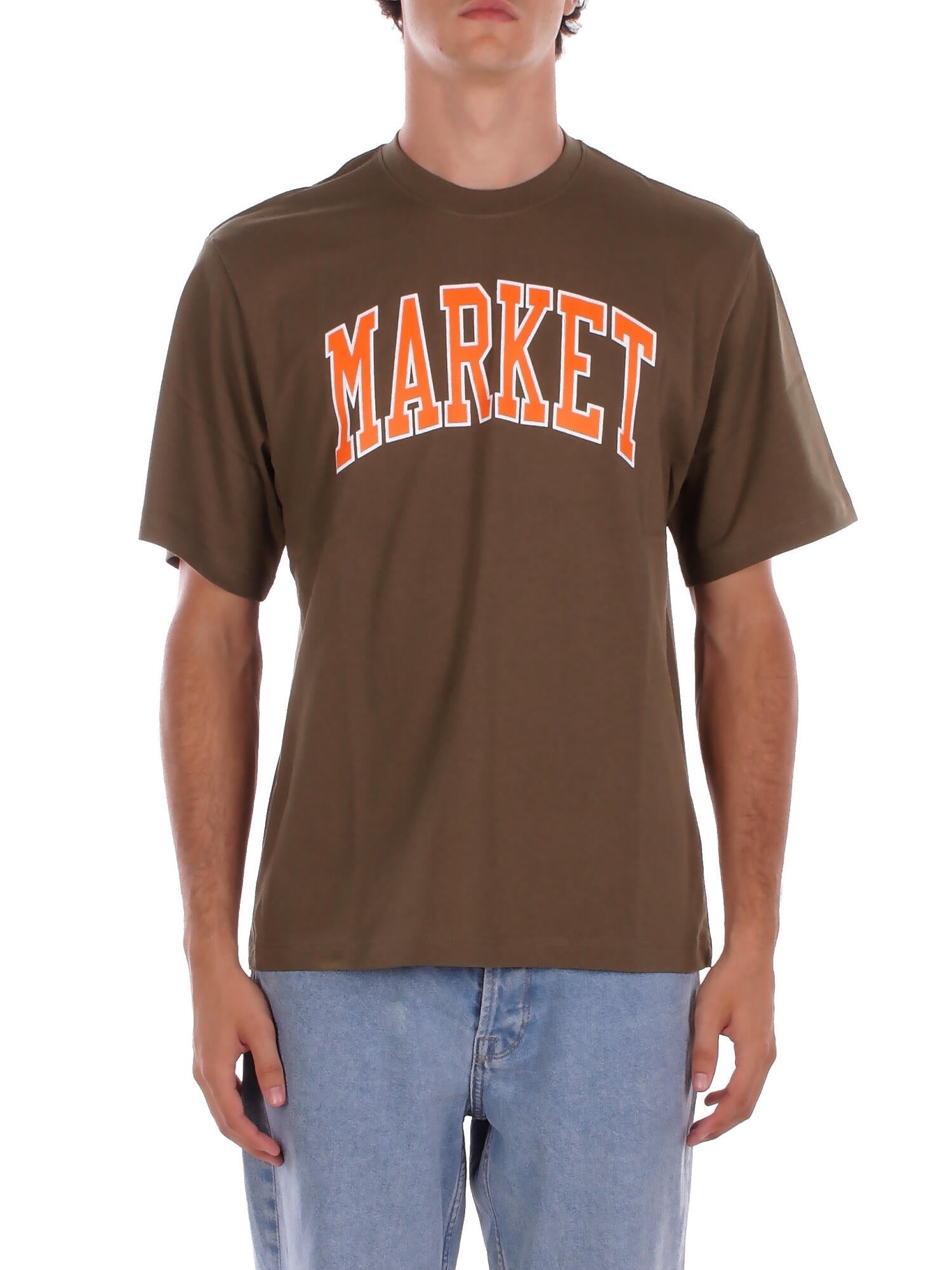 MARKET Uomo T-shirt F5MKMATH008 949 Jersey t-shirt man Verde militare
