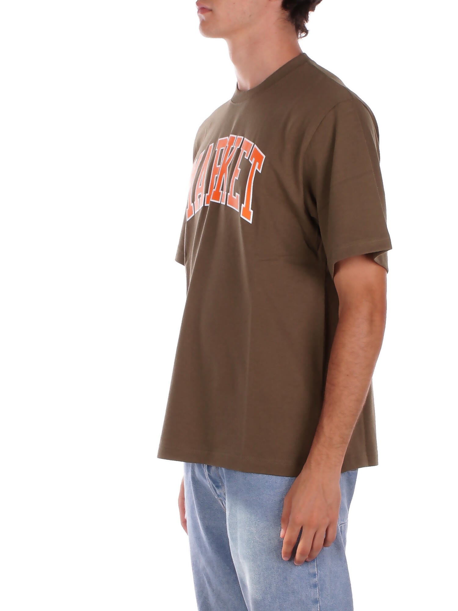 MARKET Uomo T-shirt F5MKMATH008 949 Jersey t-shirt man Verde militare