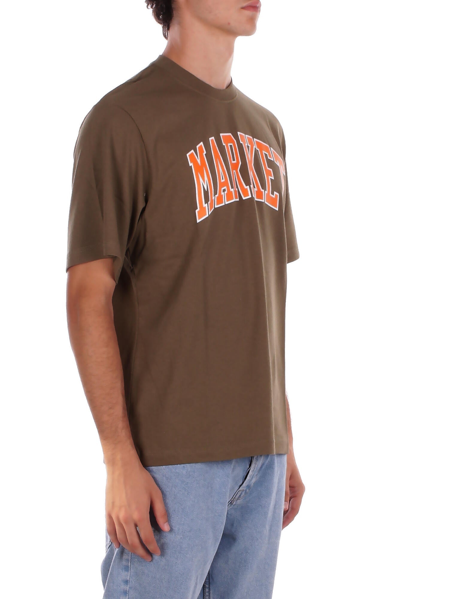 MARKET Uomo T-shirt F5MKMATH008 949 Jersey t-shirt man Verde militare
