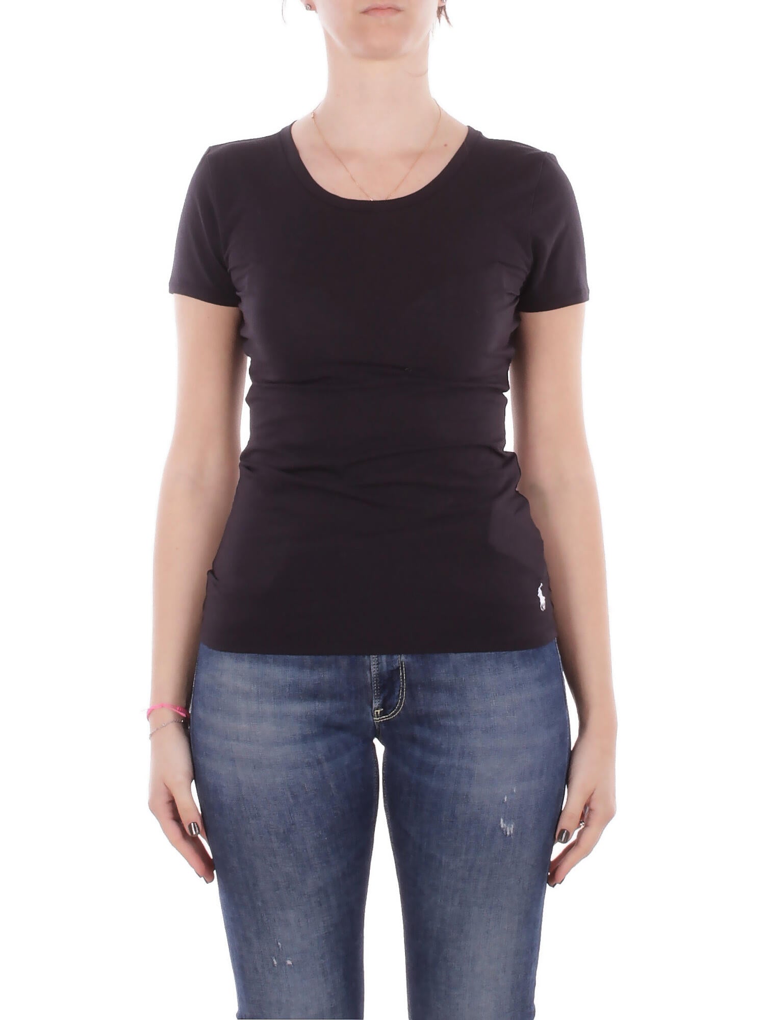 RALPH LAUREN Donna T-shirt 4P0486 004 T-shirt polo Black