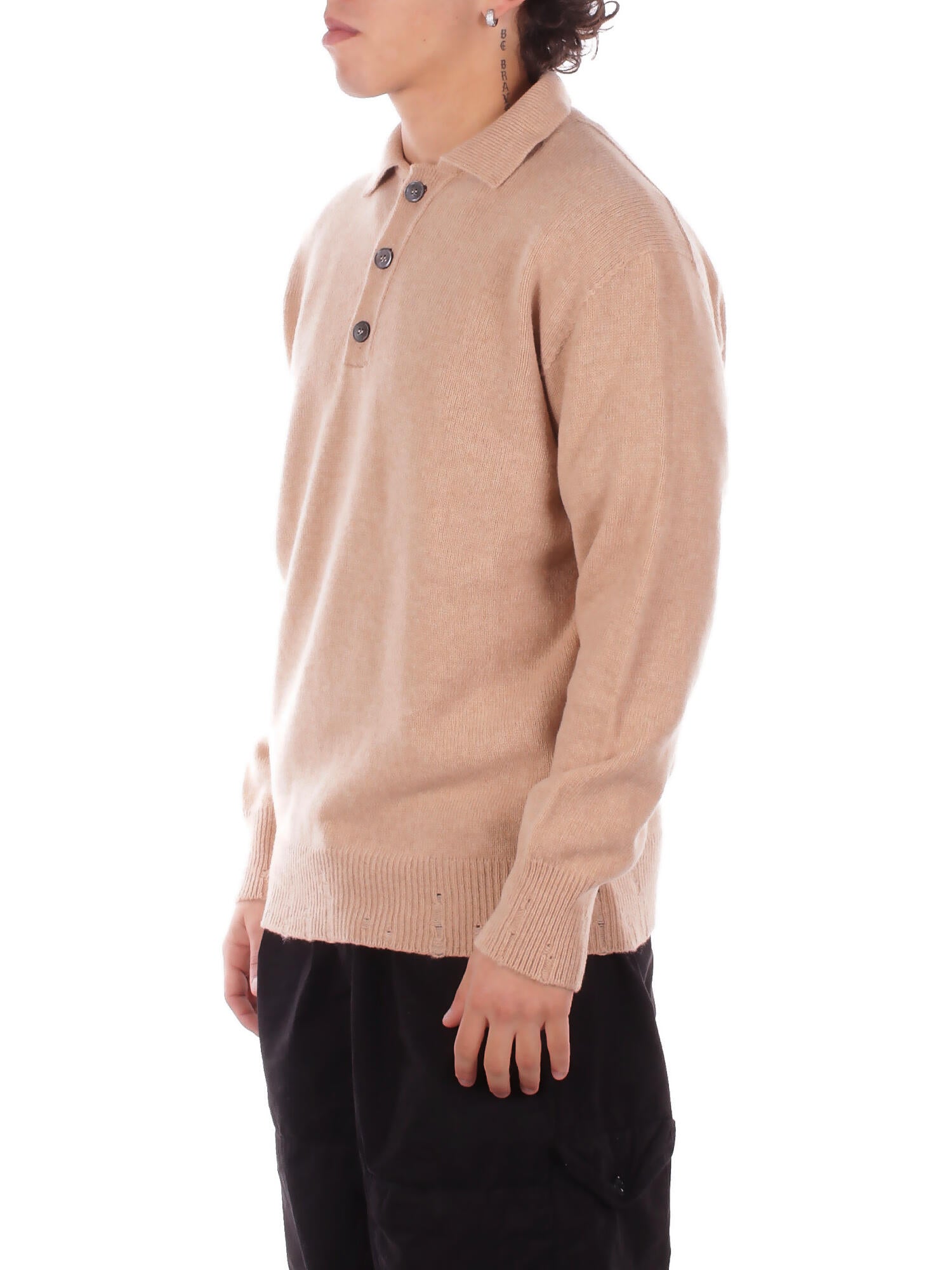AMARANTO Uomo Maglia B9F0032 FU06M Knitwear Beige