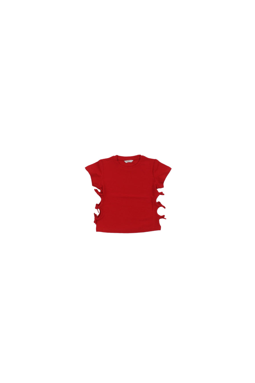 MANILA GRACE Bambina T-shirt 306TMBS25 RE112 T-shirt Rosso