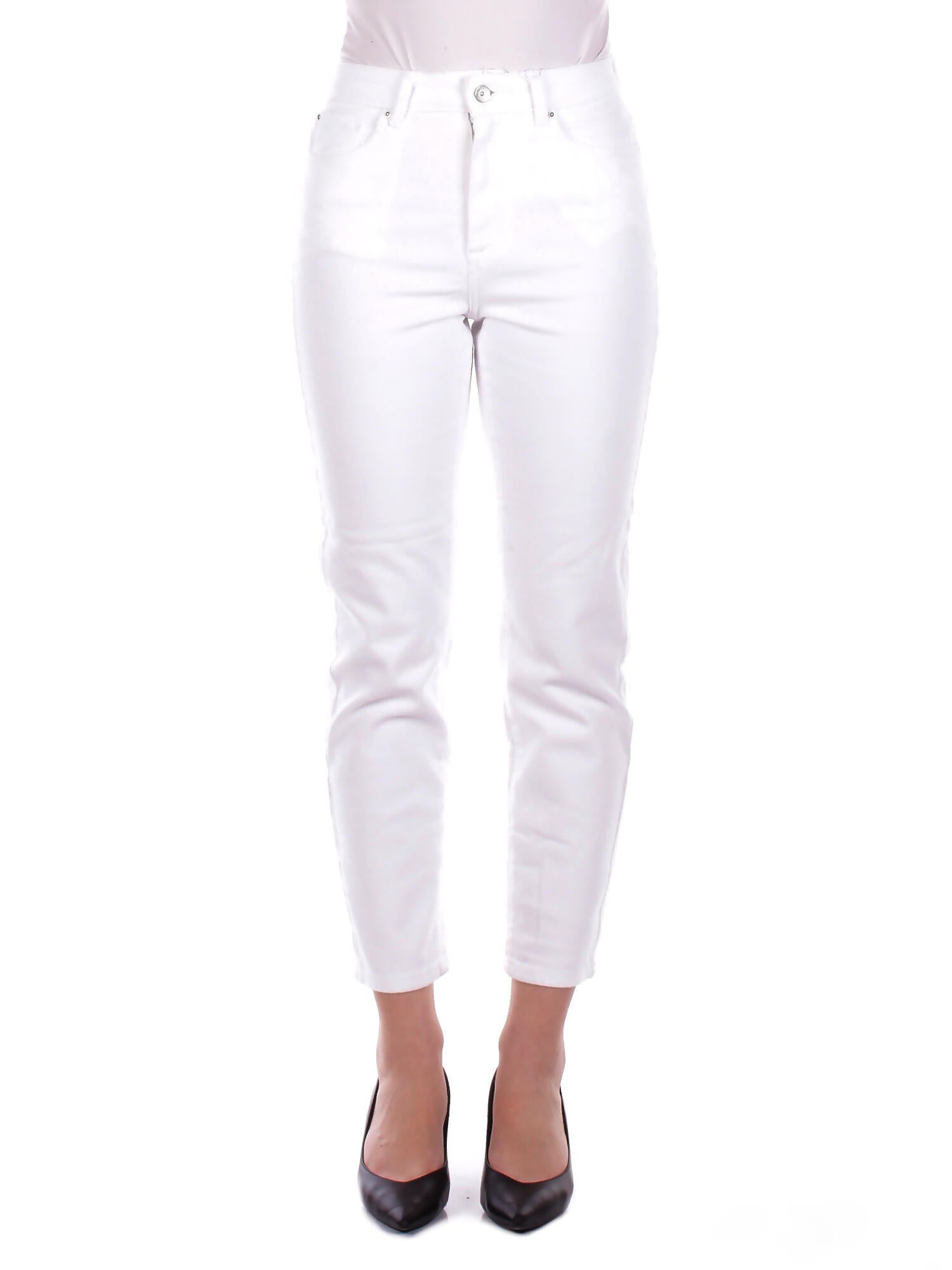 ONLY Donna Jeans 15292435 WHITE Onlemily stretch hw str ank Bianco