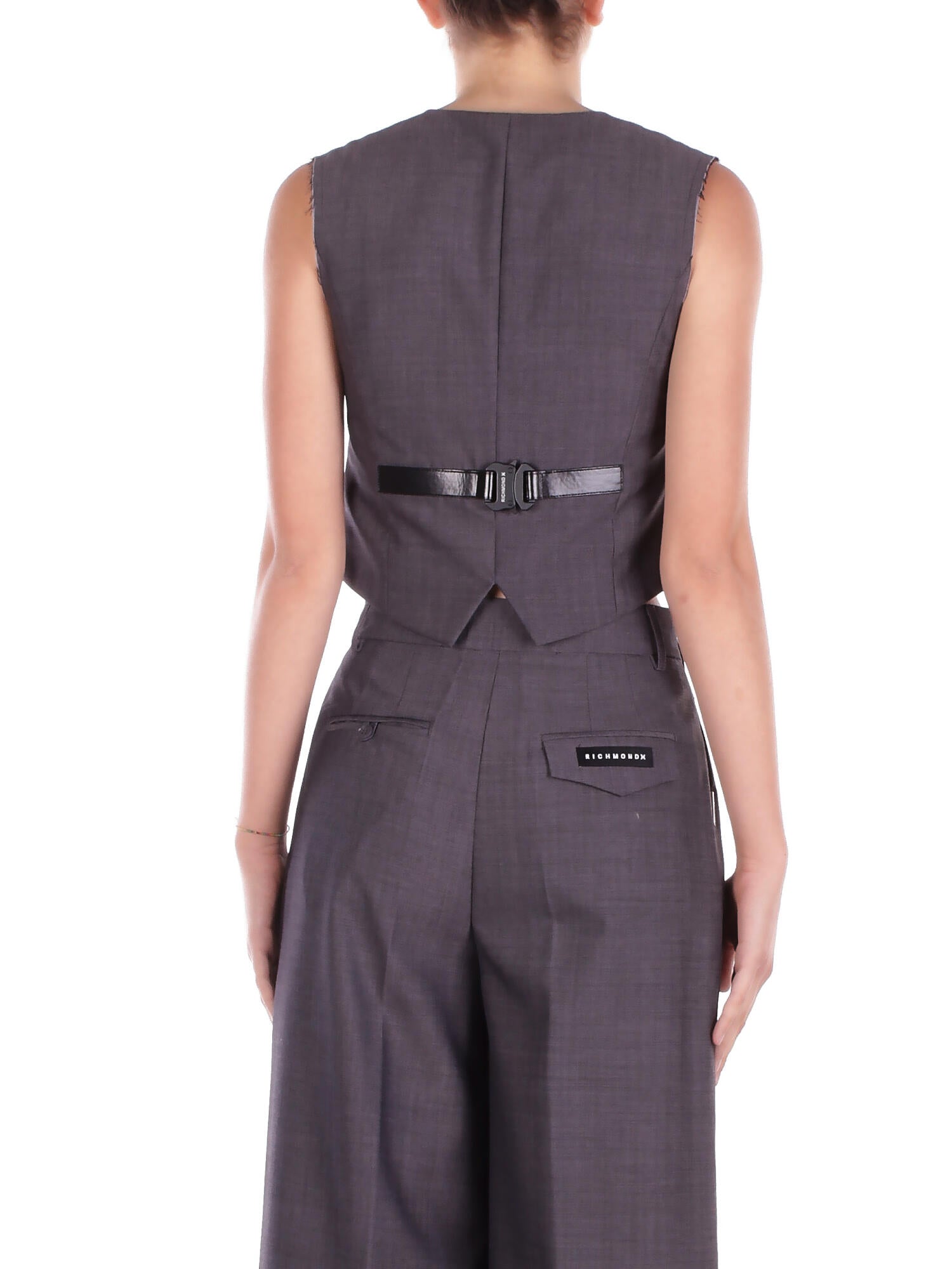 JOHN RICHMOND Donna Gilet UWP25055GT GREY Gilet jacket blesten Grey