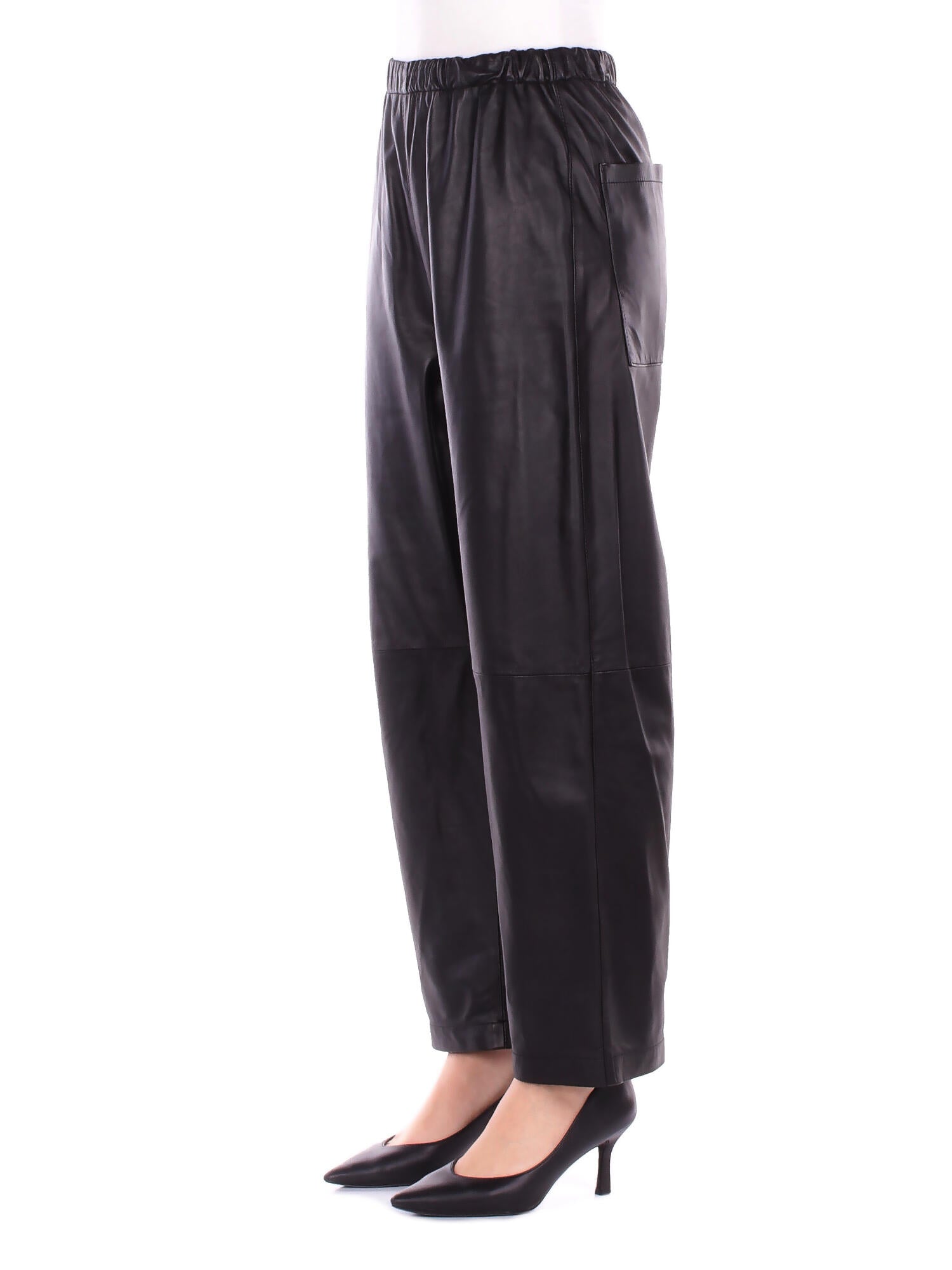 SOLOTRE Donna Pantalone M1F0047 A99 NERO Classic Nero
