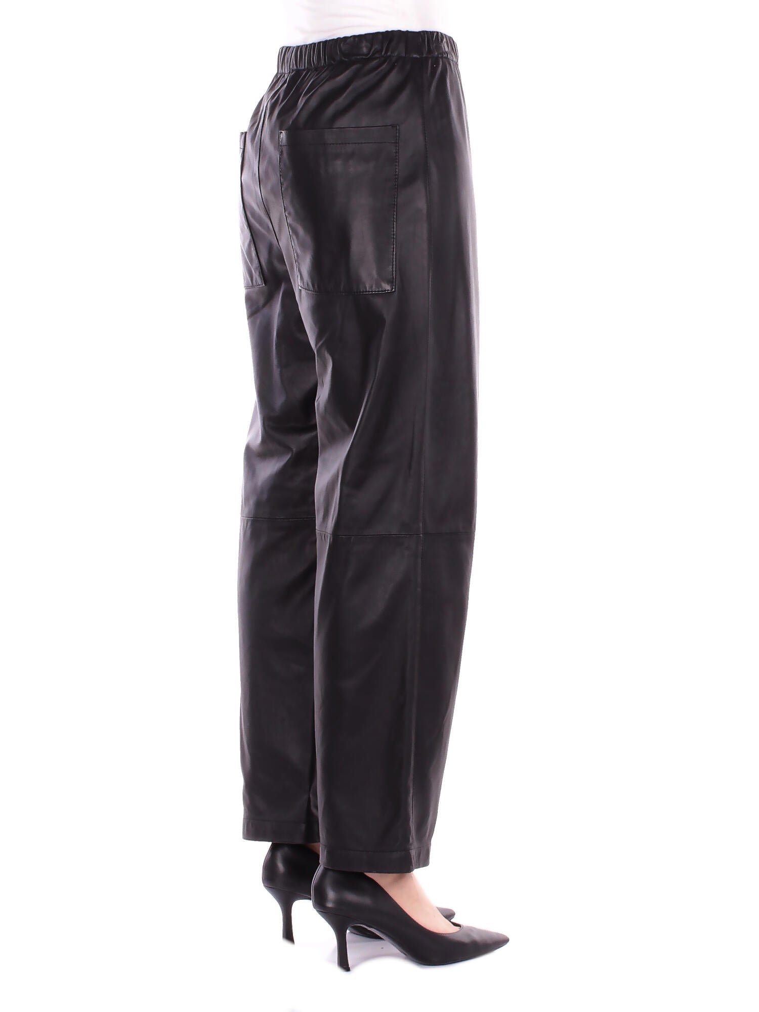 SOLOTRE Donna Pantalone M1F0047 A99 NERO Classic Nero