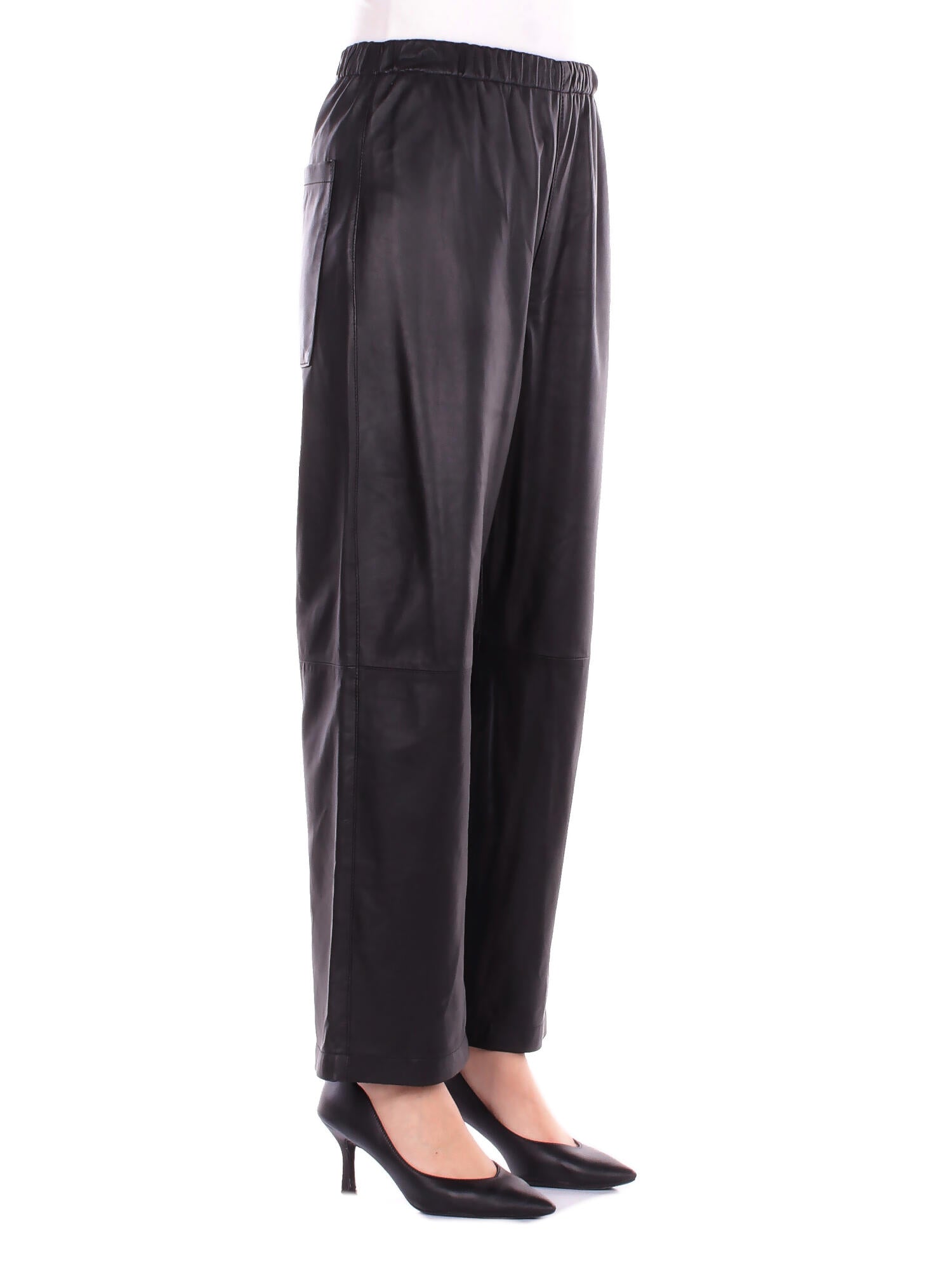SOLOTRE Donna Pantalone M1F0047 A99 NERO Classic Nero