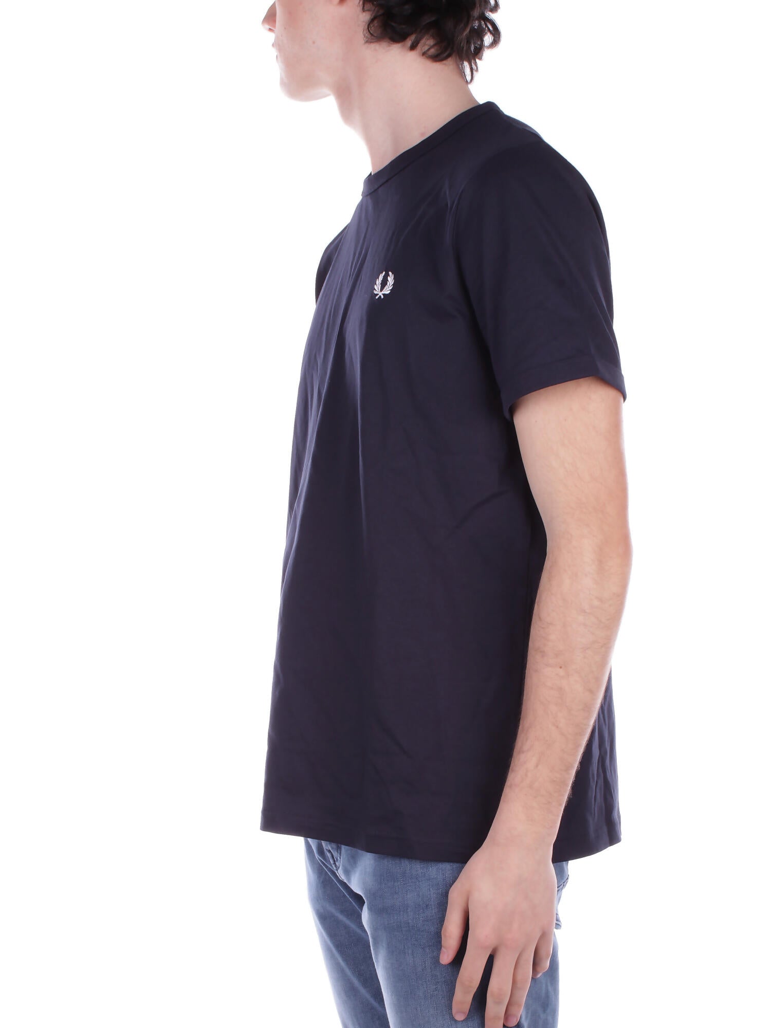 FRED PERRY Uomo T-shirt M3519 608 Fp ringer t-shirt Navy