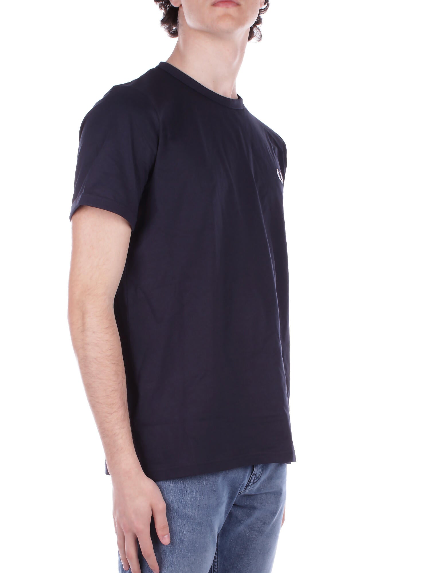 FRED PERRY Uomo T-shirt M3519 608 Fp ringer t-shirt Navy